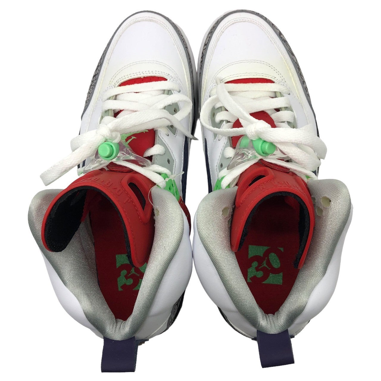 NIKE(ナイキ) JORDAN SPIZIKE POISION GREEN ジョーダン スパイジーク 315371-132 26.5cm ホワイト×レッド セメント