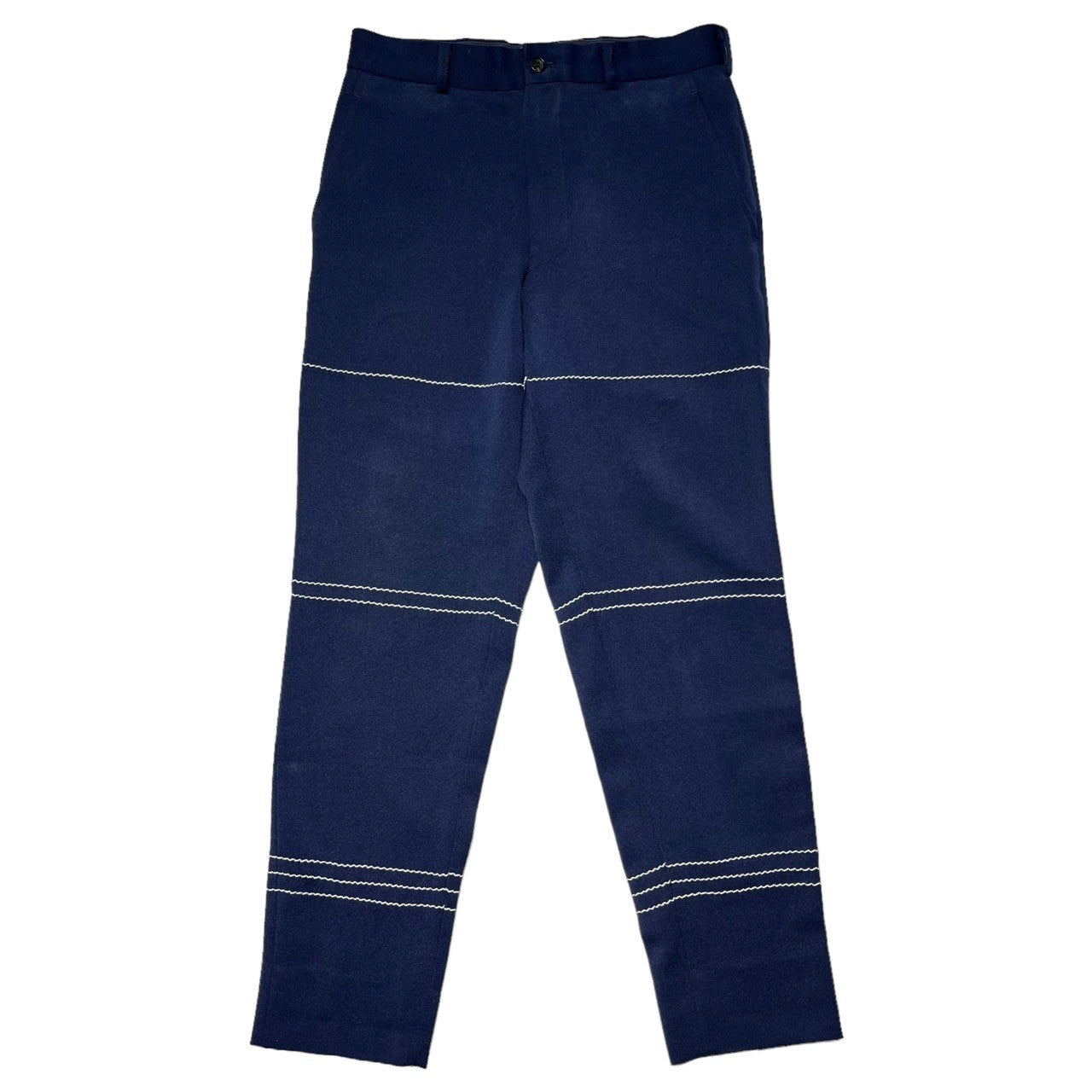 COMME des GARCONS HOMME PLUS(コムデギャルソンオムプリュス) 99AW Souvenir Kitsch stitch pants スーベニールキッチュ期 ステッチ パンツ PP-04003S S ネイビー AD1999 エルメス期 稀少品