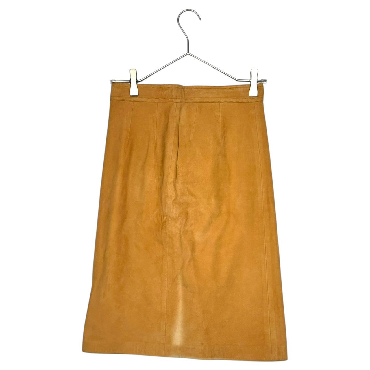 LOEWE(ロエベ) 90's Nubuck leather knee-length skirt ヌバック レザー ひざ丈 スカート 38(M程度) ブラウン