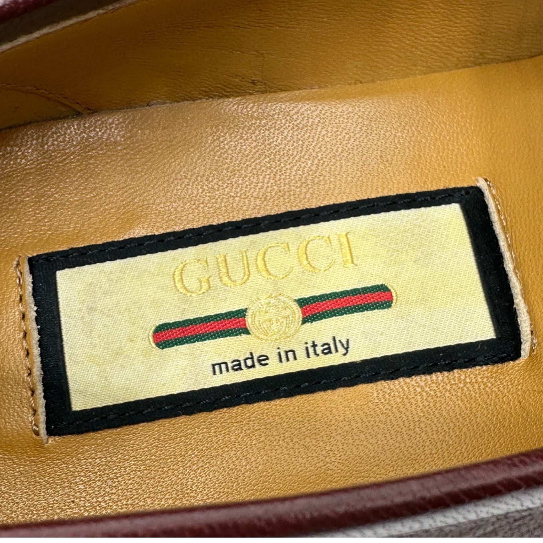 GUCCI(グッチ) Horsebit Sherry Line Loafer ホースビット シェリーライン ローファー 660819 35(22cm程度) 箱付 レザー ヒール 革靴 箱付
