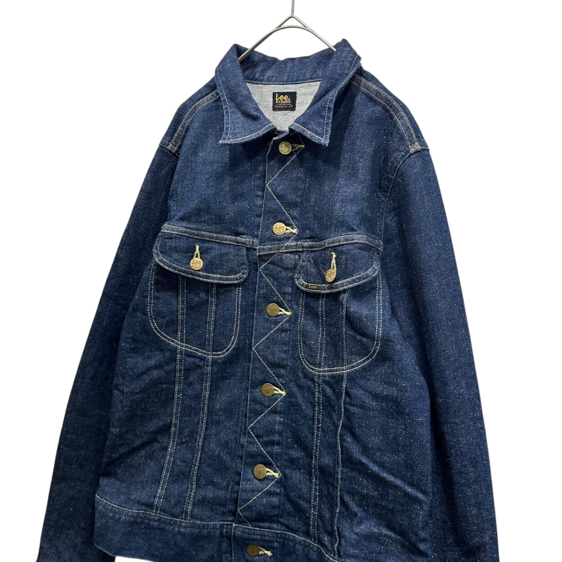 LEE(リー) RIDERS Stretch Denim Trucker Jacket ストレッチ デニム トラッカー ジャケット バック ペイント LM0319 M インディゴ