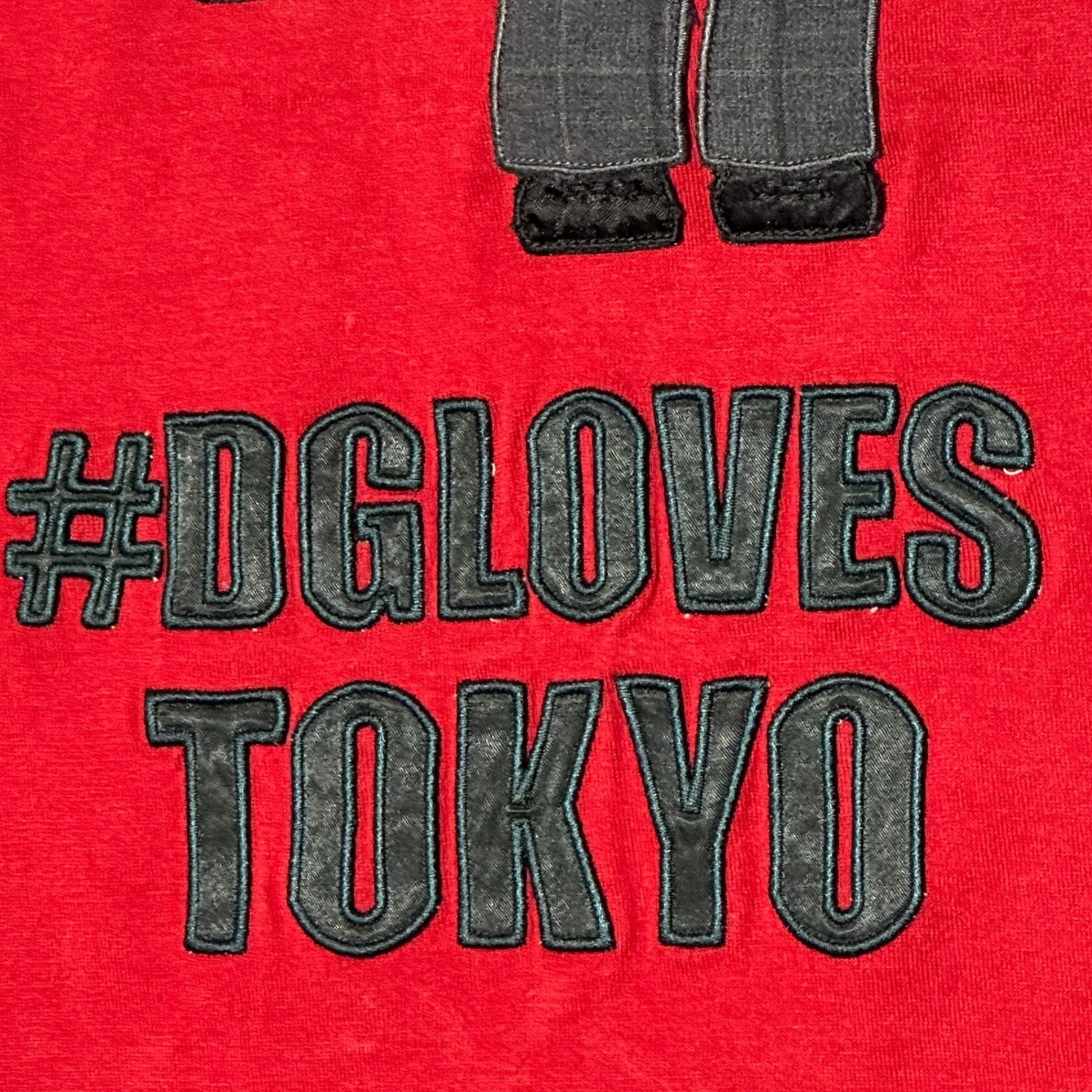 DOLCE&GABBANA(ドルチェ&ガッバーナドルガバ) Japan Patch T-shirt ジャパン ワッペン Tシャツ 46(S) レッド