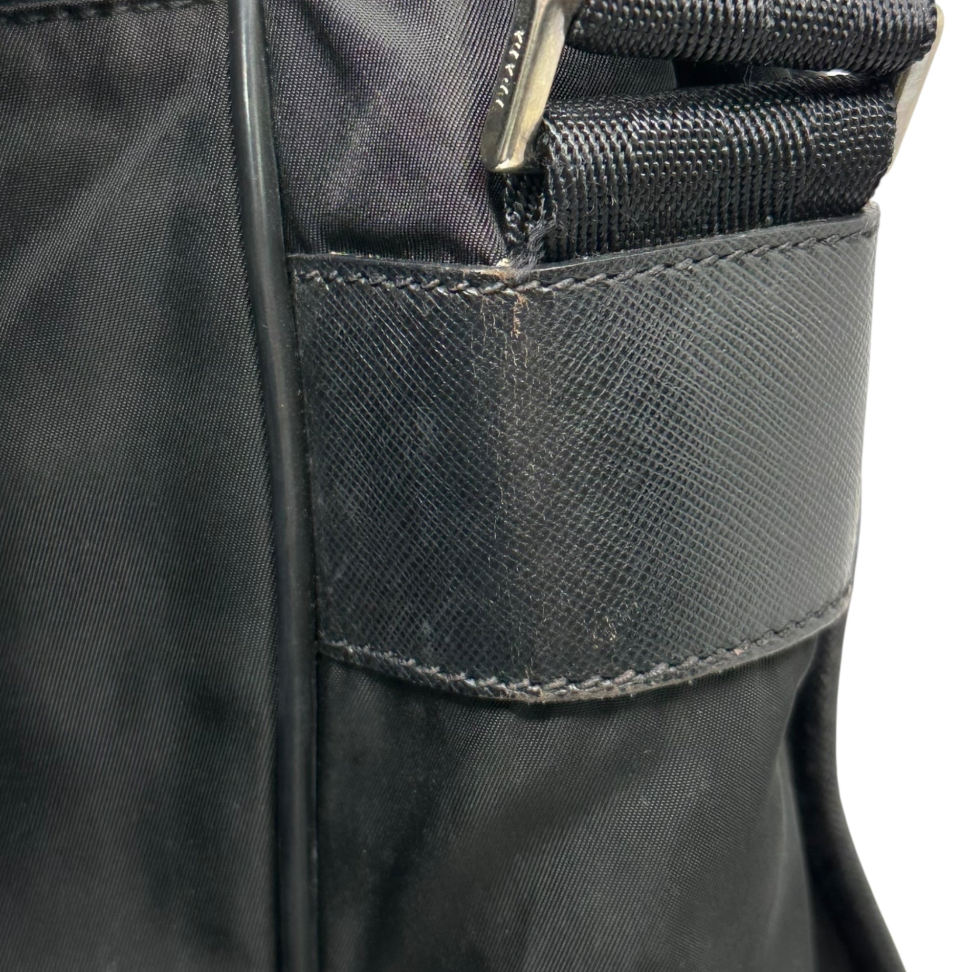 PRADA(プラダ) BORSA A TRACOLLA Messenger Bag ナイロン メッセンジャー バッグ VI158M ブラック ショルダー バッグ