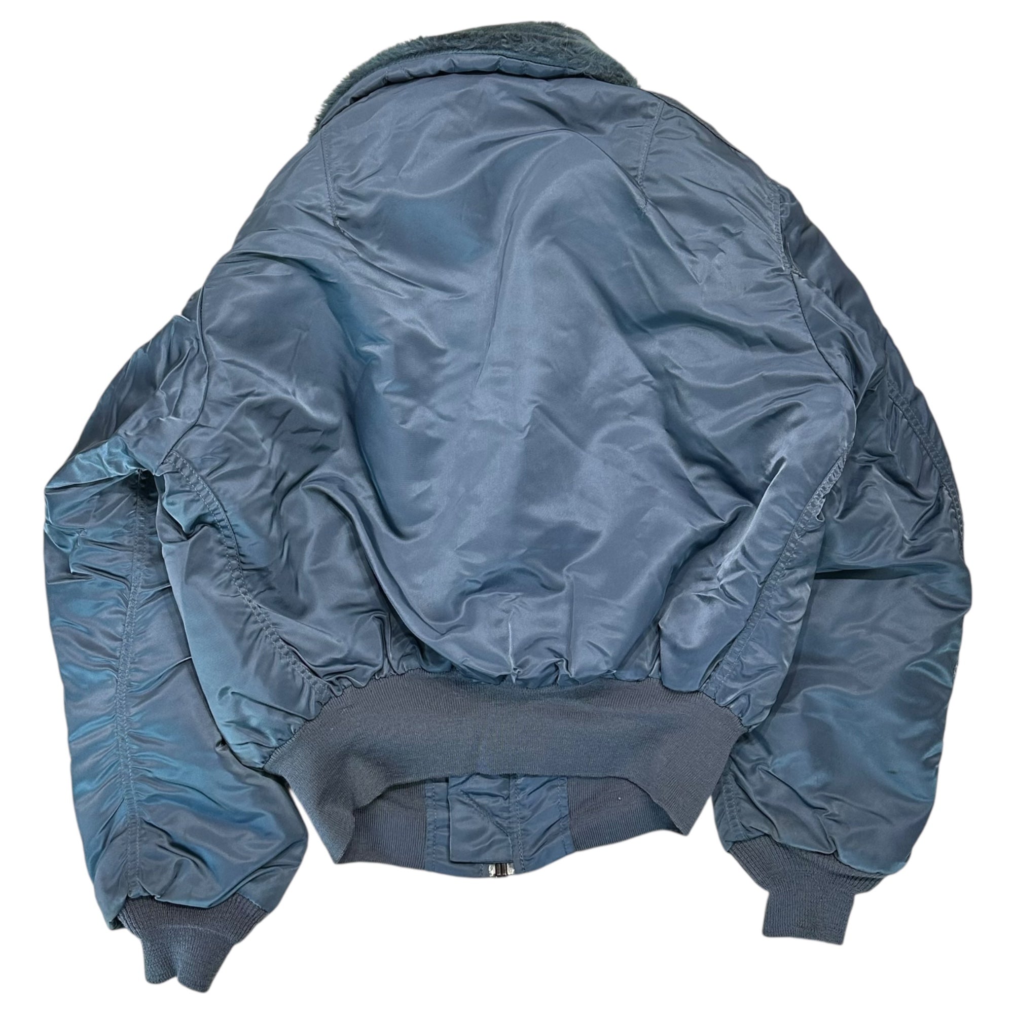 ALPHA INDUSTRIES(アルファ インダストリーズ) B-15C Flight Jacket フライト ジャケット 8310-483250-293 L ネイビー USA製 50's復刻