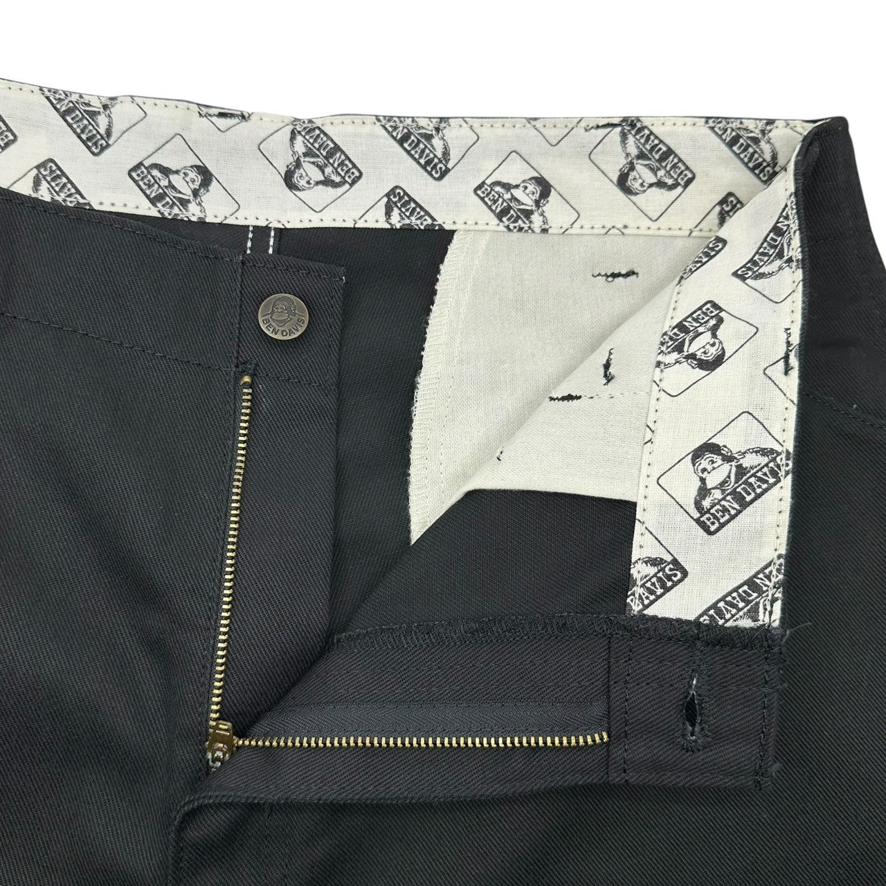 BEN DAVIS(ベンデイビス) 90's USA made THE ORIGINAL BENS PANTS ワーク パンツ 694 W36 ブラック 90年代 ヴィンテージ 古着