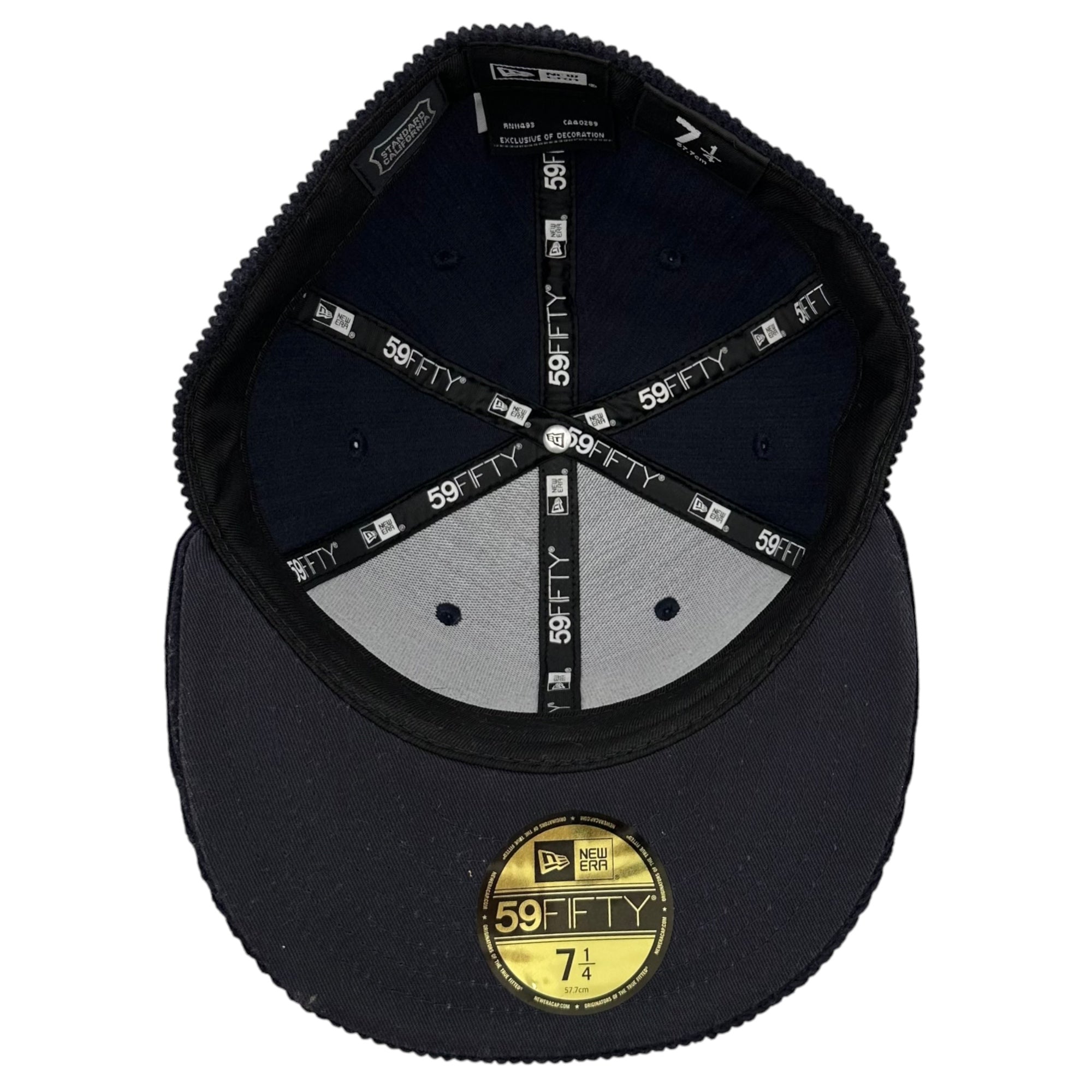 New Era × STANDARD CALIFORNIA(ニューエラ×スタンダードカリフォルニア) 59FIFTY Corduroy Logo Cap コーデュロイ ロゴ キャップ 7 1/4 ネイビー