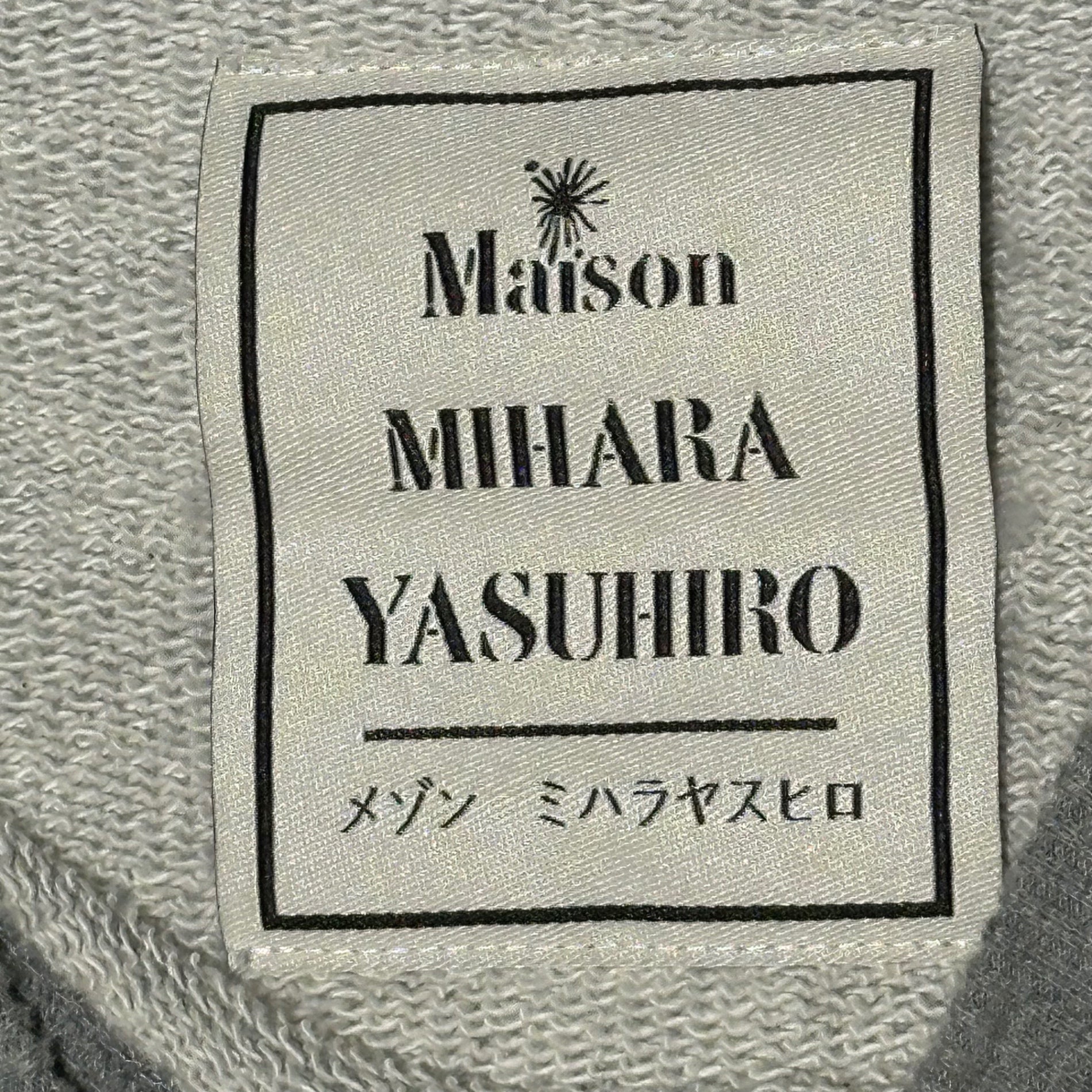 Maison MIHARA YASUHIRO(メゾンミハラヤスヒロ) 23AW Bear Printed Pullover ベアー プリント プルオーバー スウェット A11PO713 48 グレー