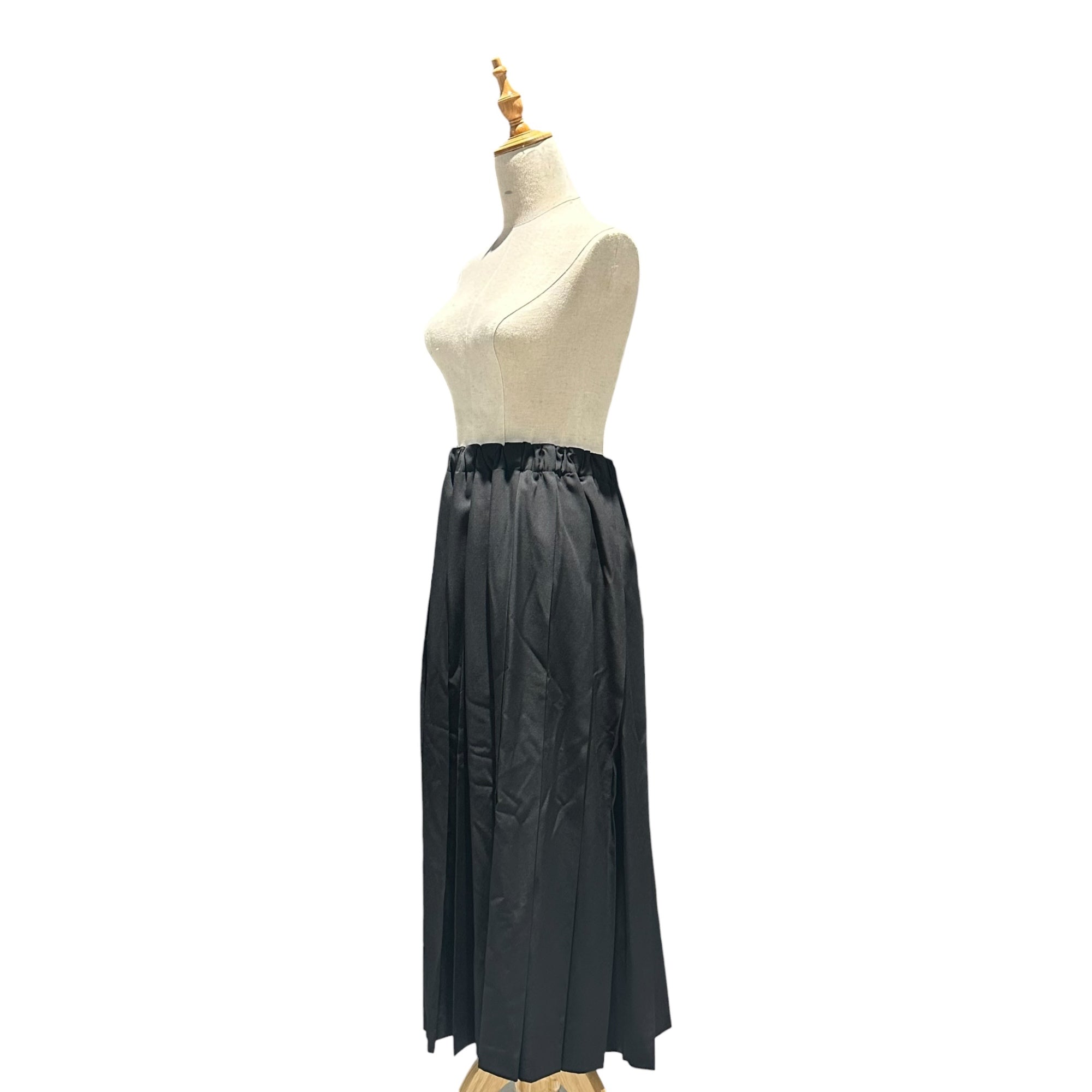 tricot COMME des GARCONS(トリココムデギャルソン) 1998SS Wool Gabardine Long Pleated Skirt ウールギャバジン ロング プリーツ スカート TS-070180 FREE ブラック AD1997 ヴィンテージ アーカイブ