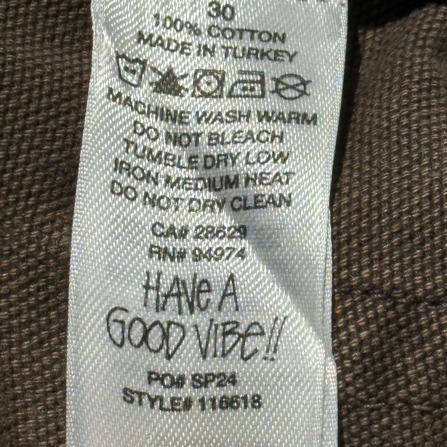 STUSSY(ステューシー) 24SS Washed Canvas Big OL ウォッシュド キャンバス ビッグ デニム パンツ 30 ブラウン バギー ワイド jean denim pant