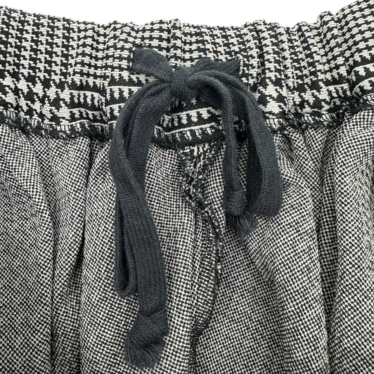 COMME des GARCONS COMME des GARCONS(コムデギャルソンコムデギャルソン) 12SS Houndstooth Sarouel Balloon Pants 千鳥格子 サルエル バルーン パンツ RI-P012 M グレー×ブラック AD2011