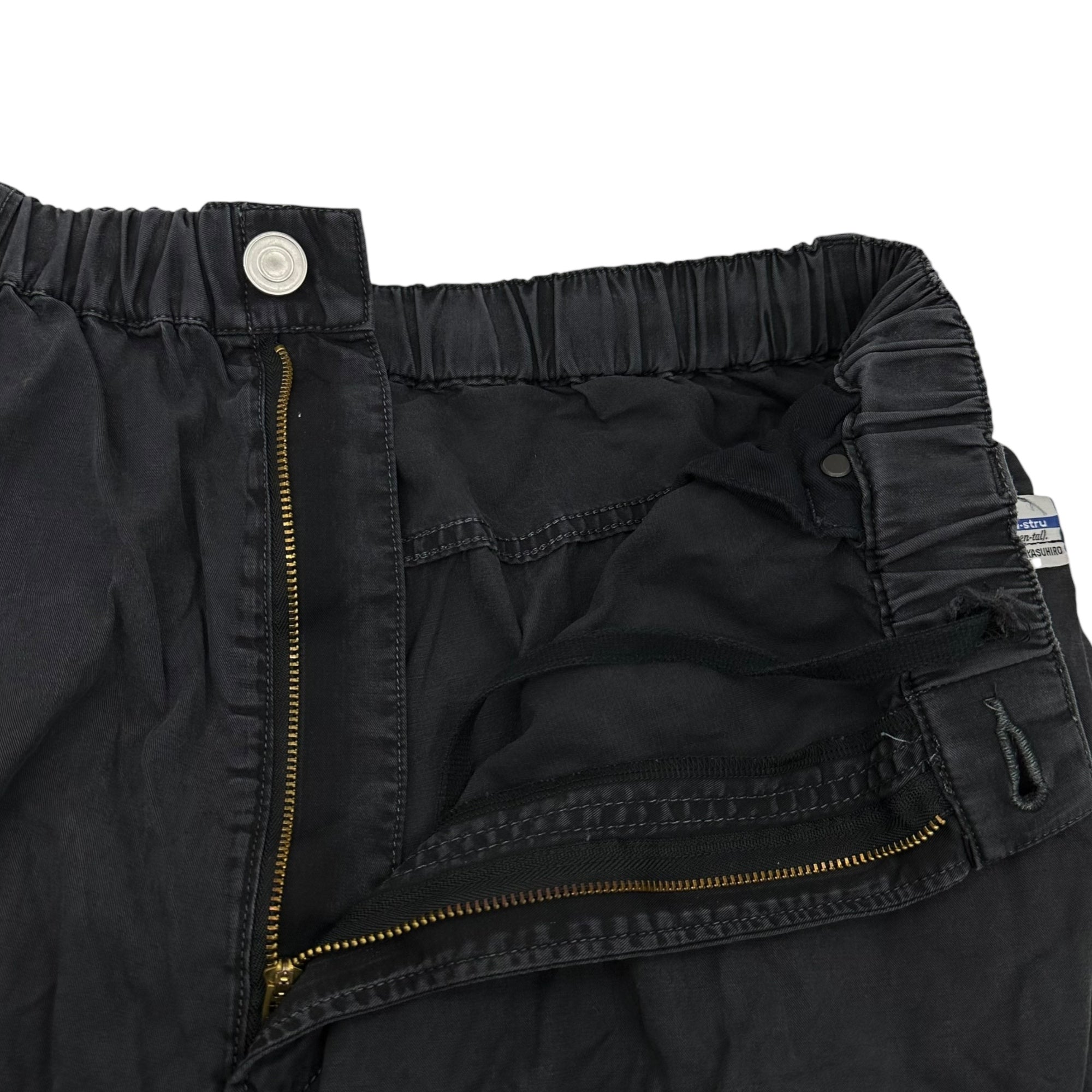 Maison MIHARA YASUHIRO(メゾンミハラヤスヒロ) Tencel Denim Pants テンセル パンツ ワイド イージー I10PT011 48(L~XL程度) ブラック in・stru(men-tal). Maison MIHARA YASUHIRO インストルメンタル USED加工