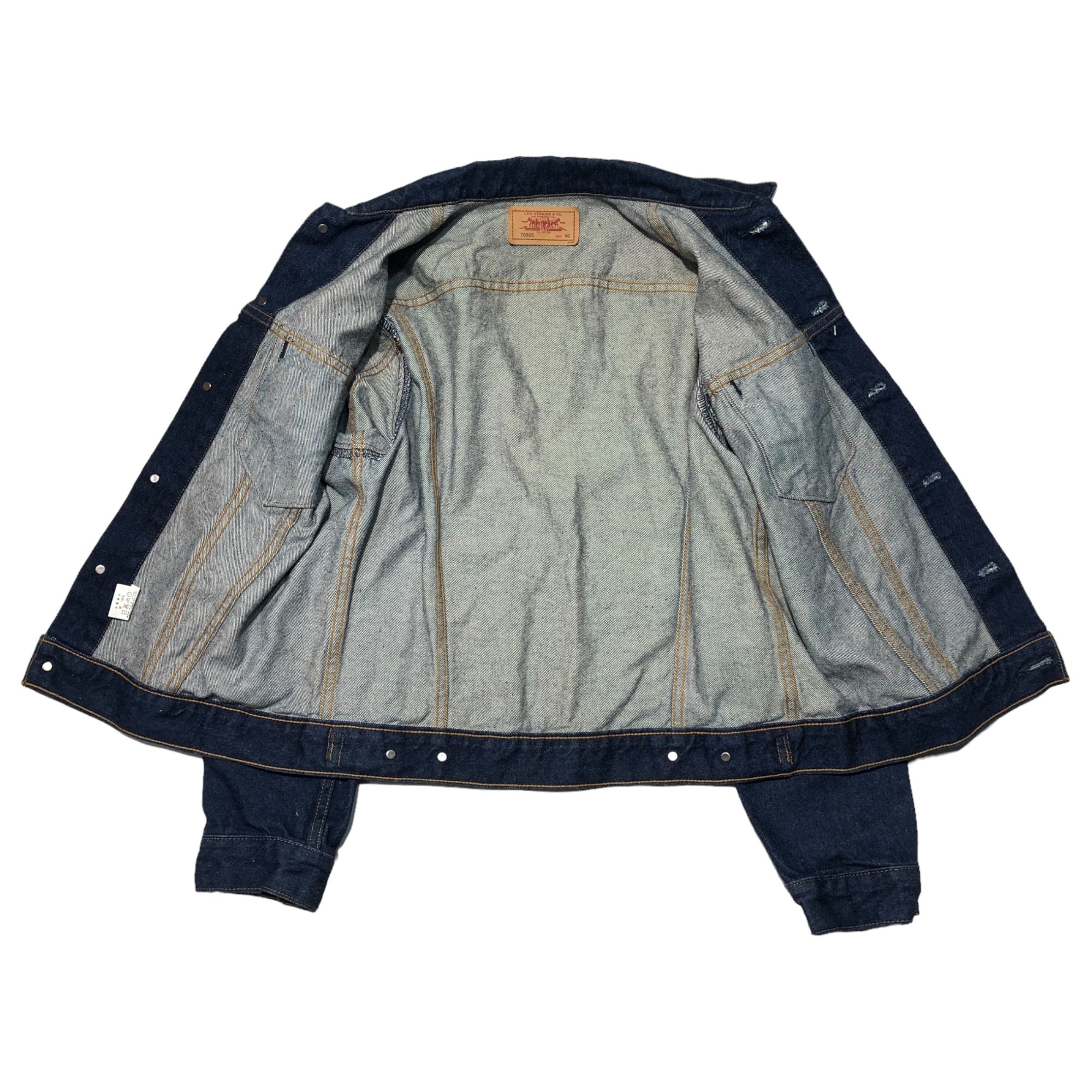 Levi's(リーバイス) 90's denim trucker jacket デニム トラッカー ジャケット 70505-02 40(L程度) インディゴ 濃紺 90年代 ヴィンテージ