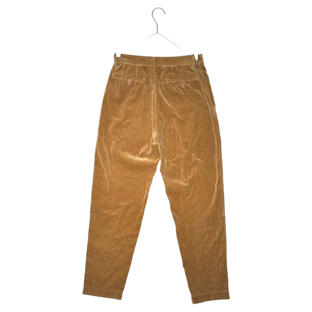ISSEY MIYAKE(イッセイミヤケ) 90's Velour tight straight pants ベロア タイト ストレート パンツ IM63-FF126 M ベージュ