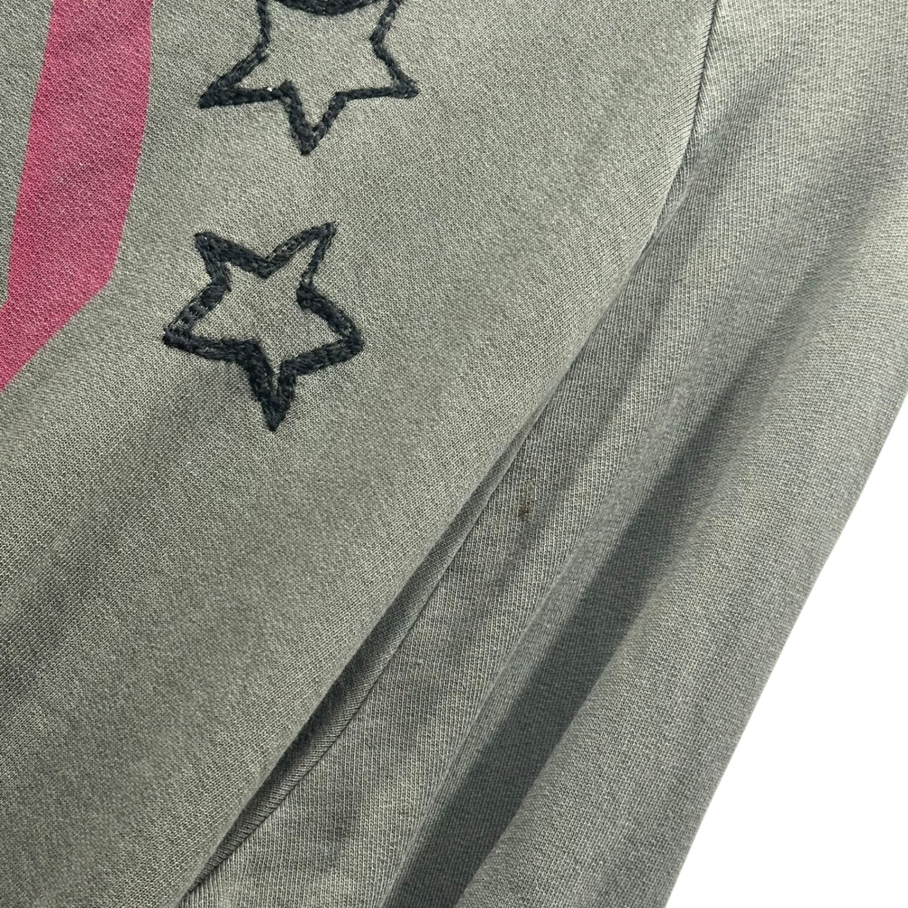 REIGN ITALIA(レインイタリア) Stitch and Print Sweatshirt ステッチ アンド プリント スウェット AF167 F060 4001 L カーキ
