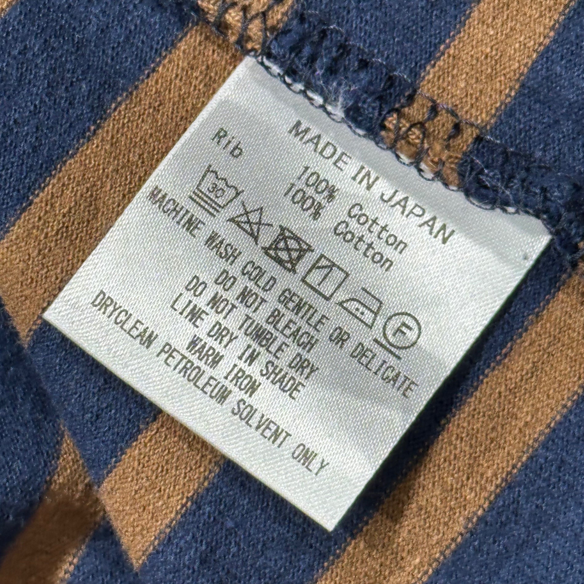 marka(マーカ) 22AW OVERSIZE TEE L/S ORGANIC COTTON オーバーサイズ 長袖 オーガニック コットン ボーダー Tシャツ M22D-04CS01C 1 ネイビー×ブラウン カットソー