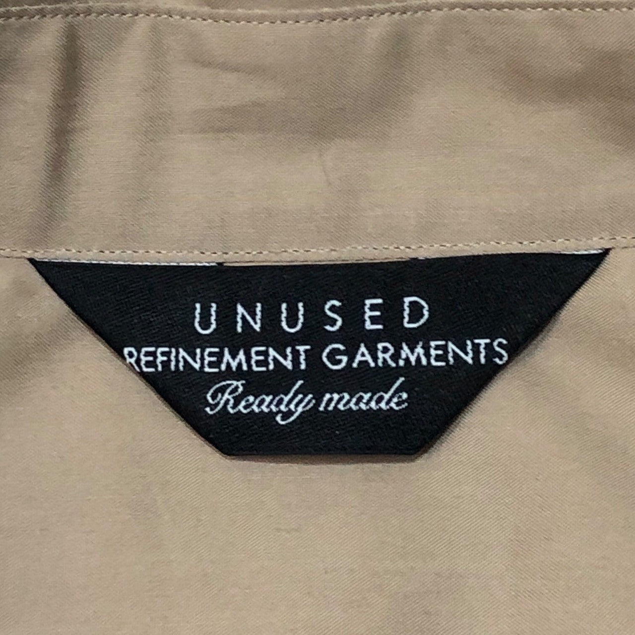 UNUSED(アンユーズド) 19SS PULLOVER SHIRT プルオーバー シャツ スキッパー US1534 SIZE 2(M) ベージュ 参考定価30,000円+税