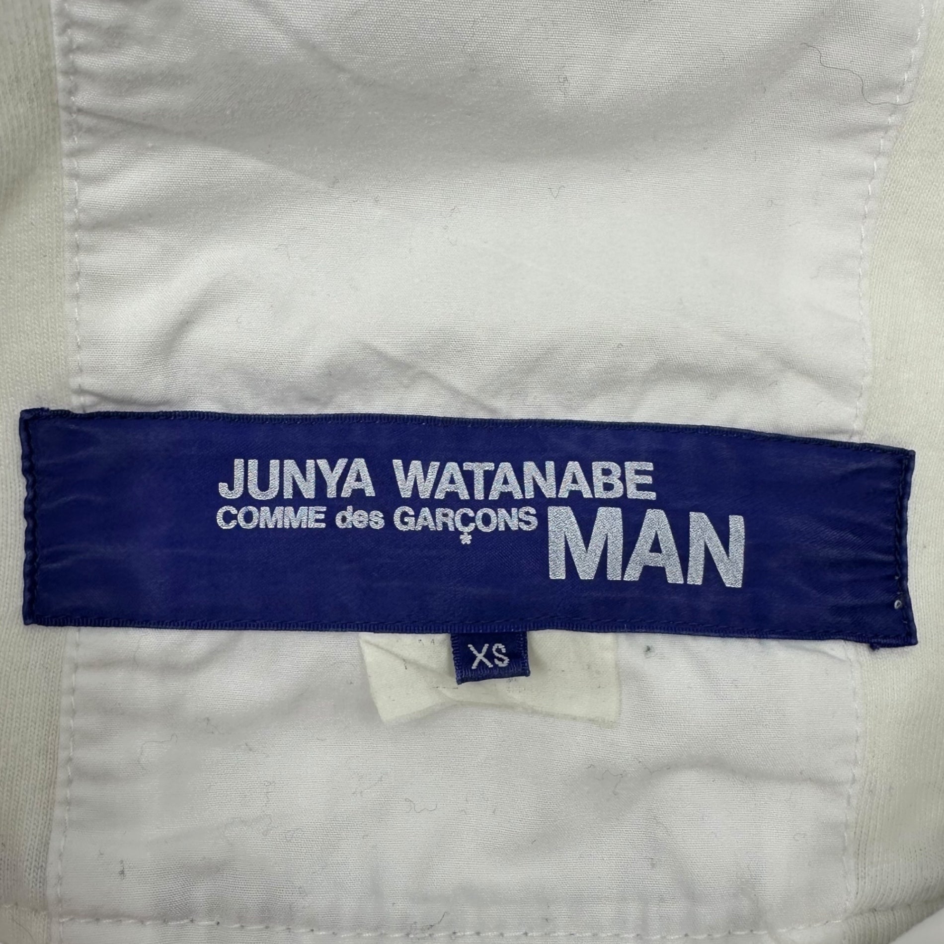 CdG JUNYA WATANABE MAN×SAINT JAMES(コムデギャルソンジュンヤワタナベマン×セントジェームス) 11SS Striped Lace-up Anorak Hoodie ボーダー レースアップ アノラック パーカー WG-J411 XS ホワイト×ネイビー AD2010