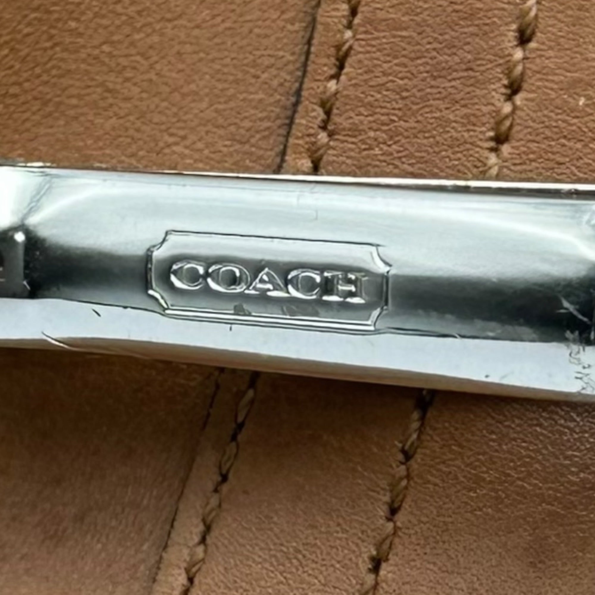 COACH(コーチ) All-Leather Handbag オールレザー ハンド バッグ F050-8A71 ブラウン