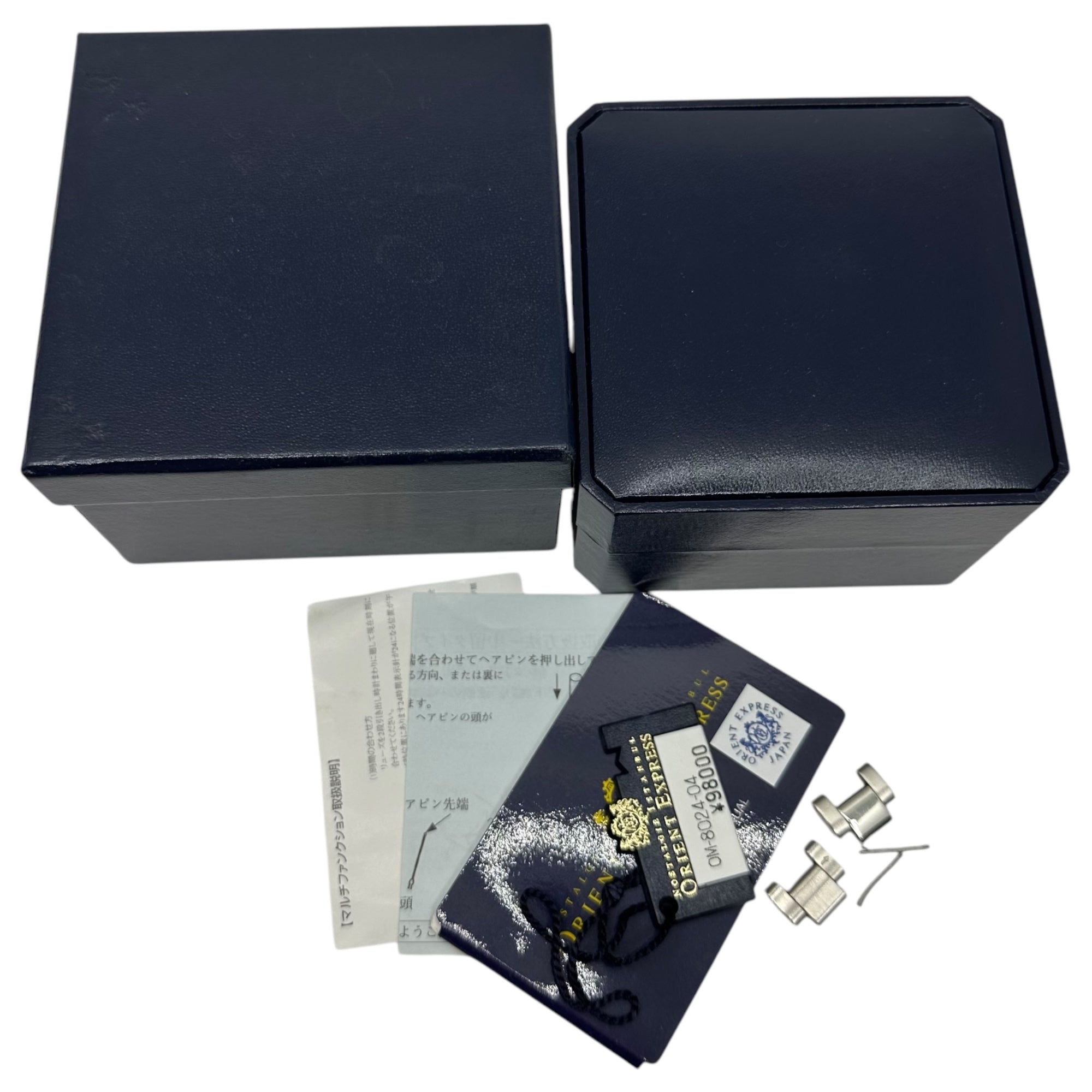 ORIENT EXPRESS(オリエントエクスプレス) Skeleton automatic watch スケルトン 自動巻き 腕時計 OM-8024 シルバー NOSTALGIE ISTANBUL 箱付 ウォッチ