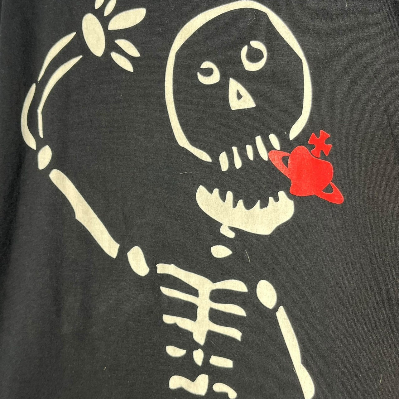 Vivienne Westwood MAN(ヴィヴィアンウエストウッドマン) skull orb t-shirt スカル オーブ Tシャツ VM-M1-87439 44(S) ブラック