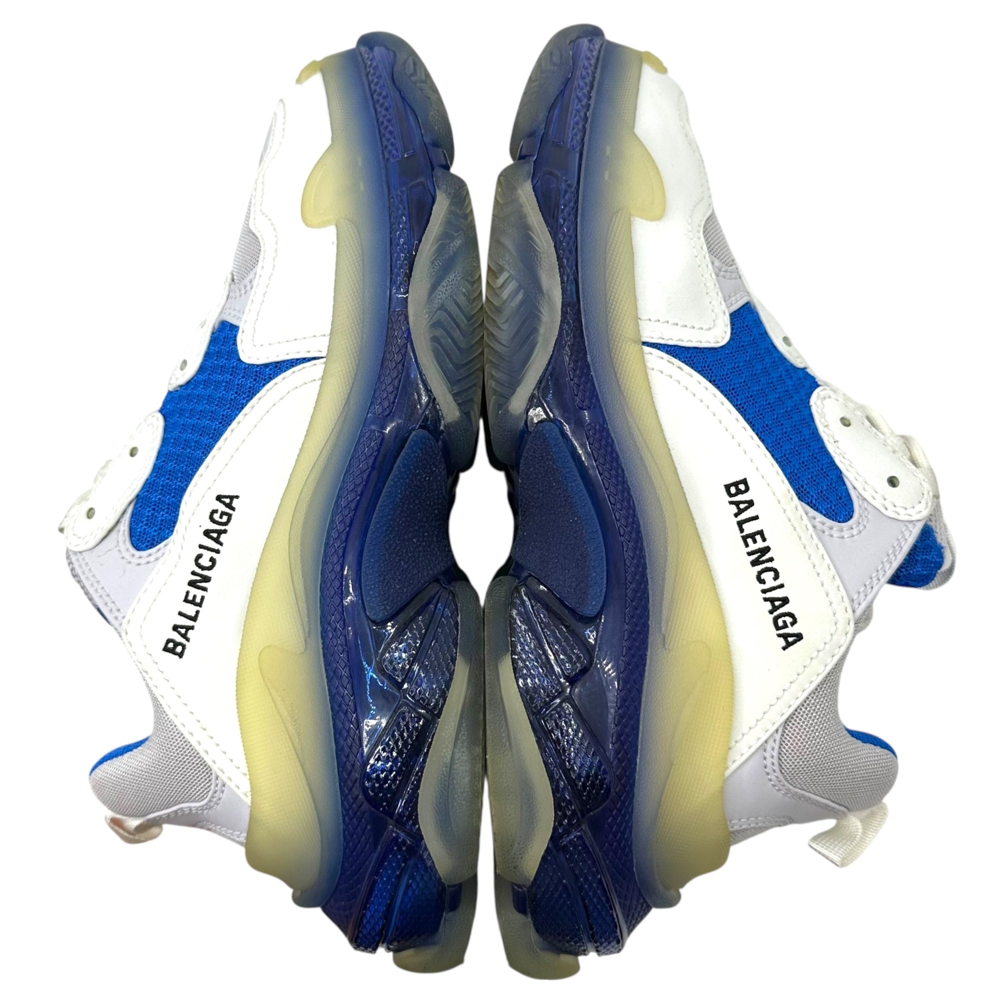 BALENCIAGA(バレンシアガ) Triple S トリプルS 544351 39(26cm) ホワイト×ブルー 厚底 ダッド ボリューム スニーカー