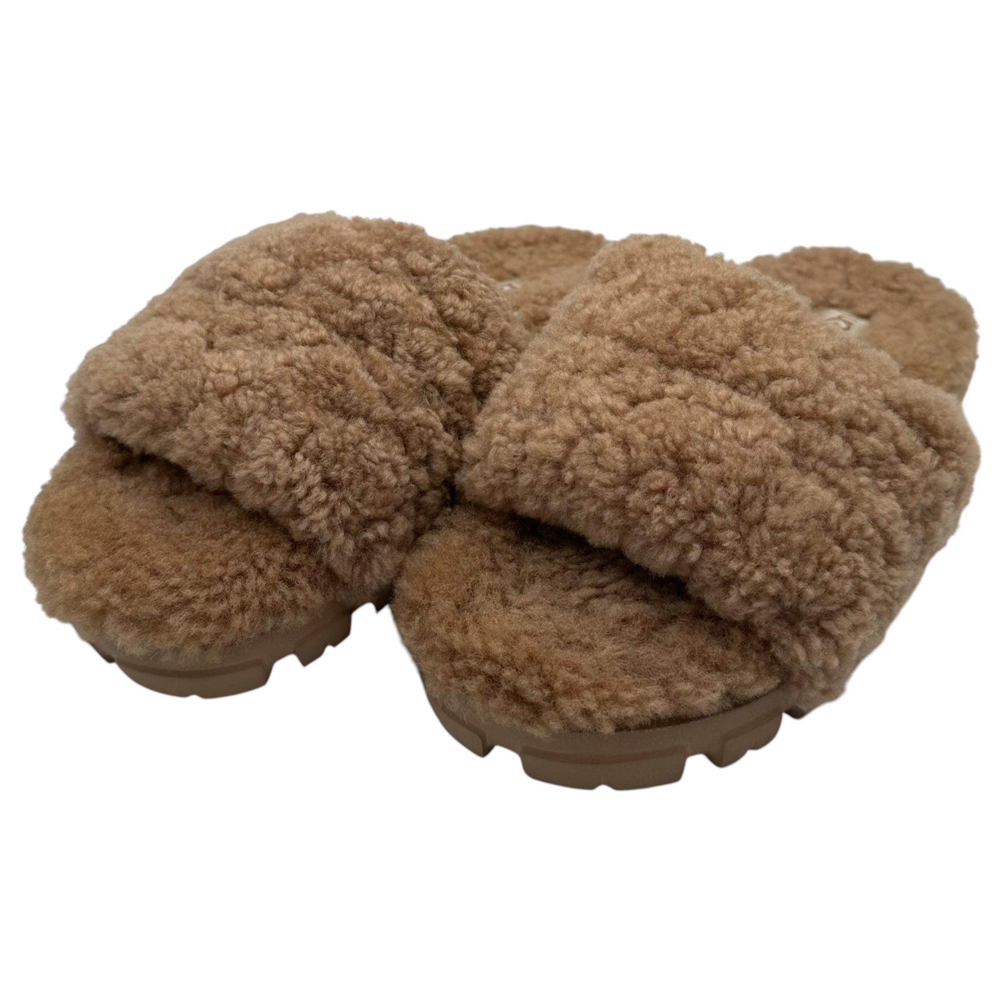 UGG(アグ) COZETTA CURLY Sandal コゼッタ カーリー プードル サンダル S/N1130838 24 キャメルブラウン