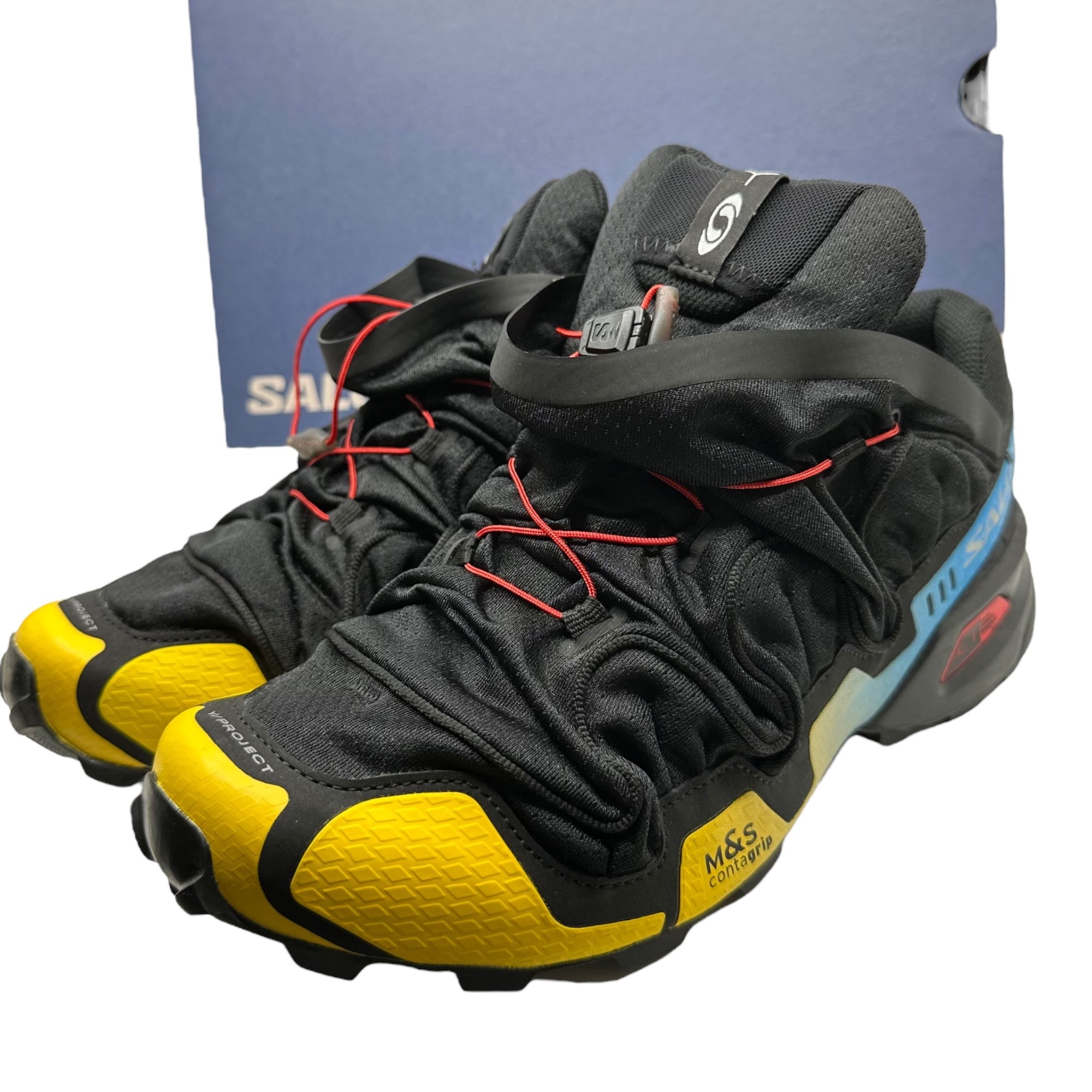 SALOMON × Y/PROJECT(サロモン × ワイプロジェクト) SPEEDCROSS 3 スピード クロス ローカット スニーカー 476423 29.0cm ブラック×イエロー×ブルー 箱付
