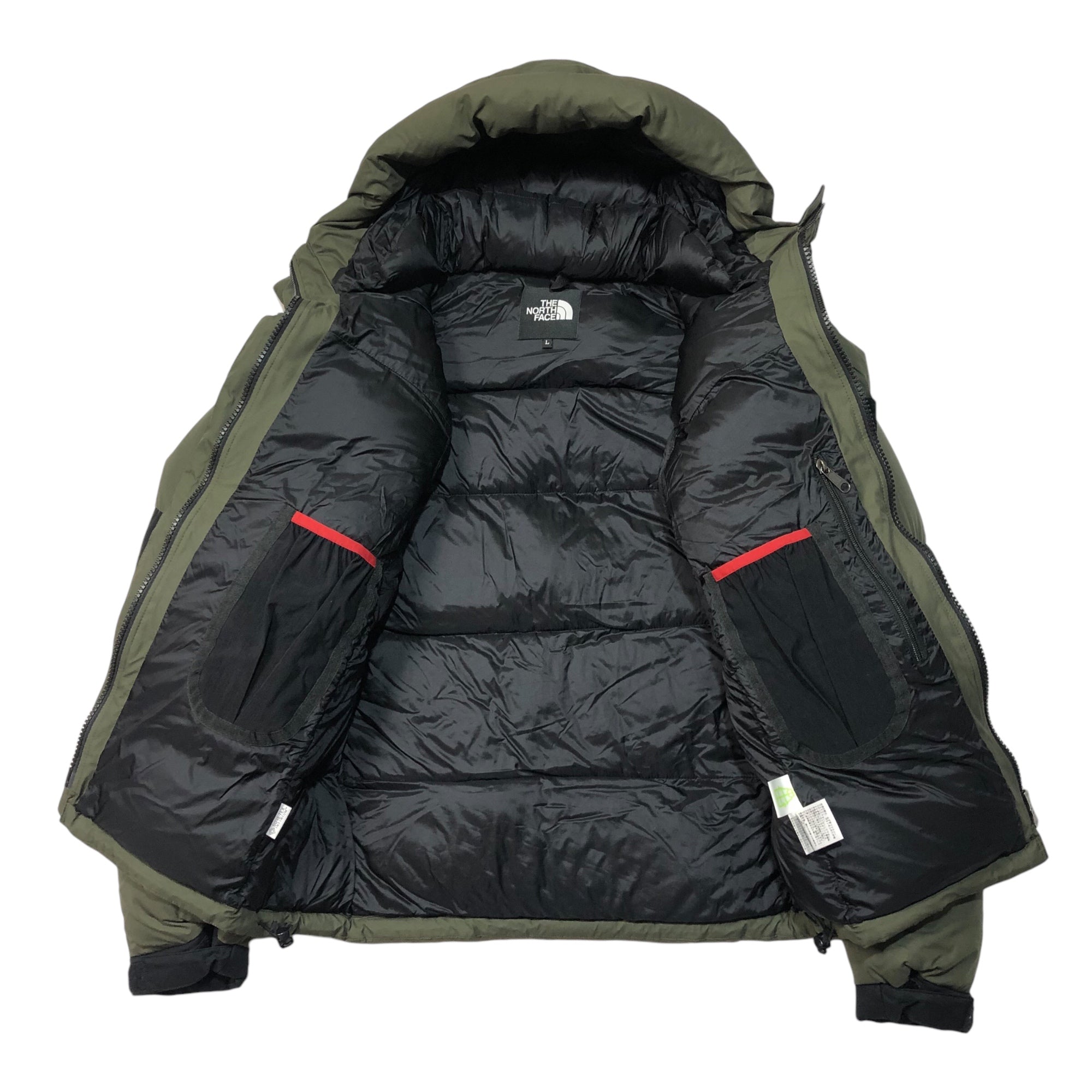 THE NORTH FACE(ノースフェイス) BALTRO LIGHT JACKET バルトロライト ダウン ジャケット ND91950 L カーキ×ブラック
