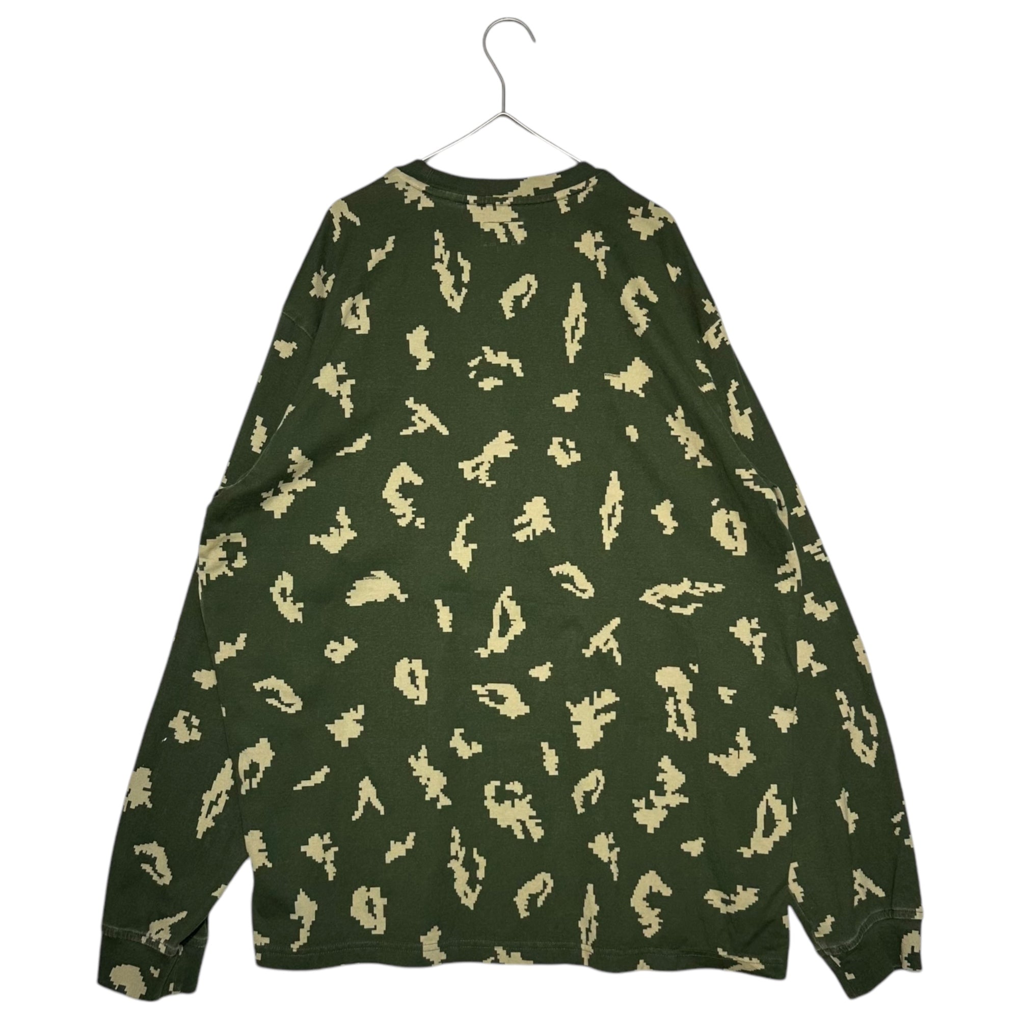 SUPREME(シュプリーム) 21AW Small Box Logo L/S Tee スモール ボックス ロゴ 長袖 Tシャツ デジカモ L グリーン×カーキ 21FW Olive Russian Camo