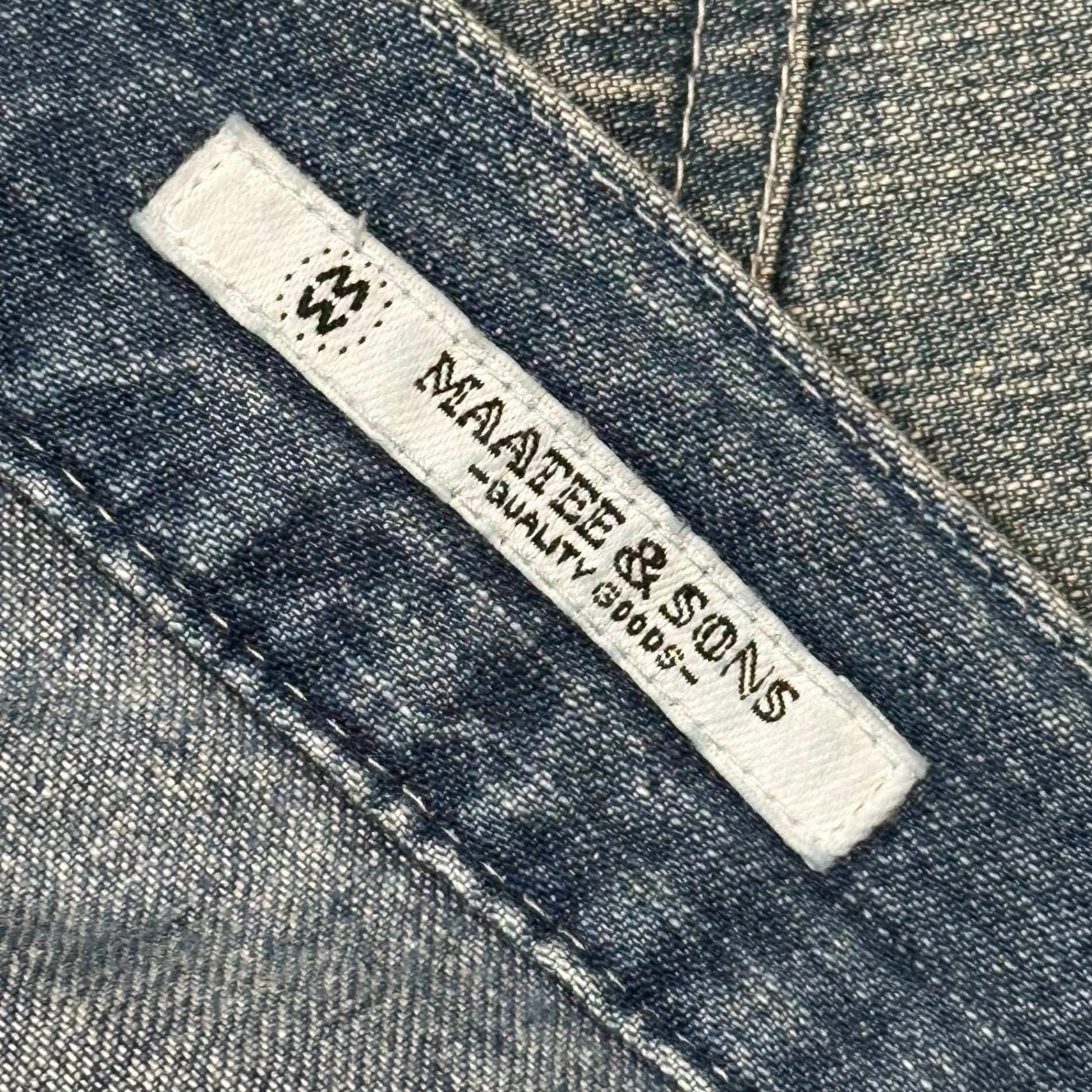 MAATEE & SONS(マーティーアンドサンズ) MILITARY DENIM VWASH PANTS ミリタリー デニム パンツ MT4103-0212B インデイゴ