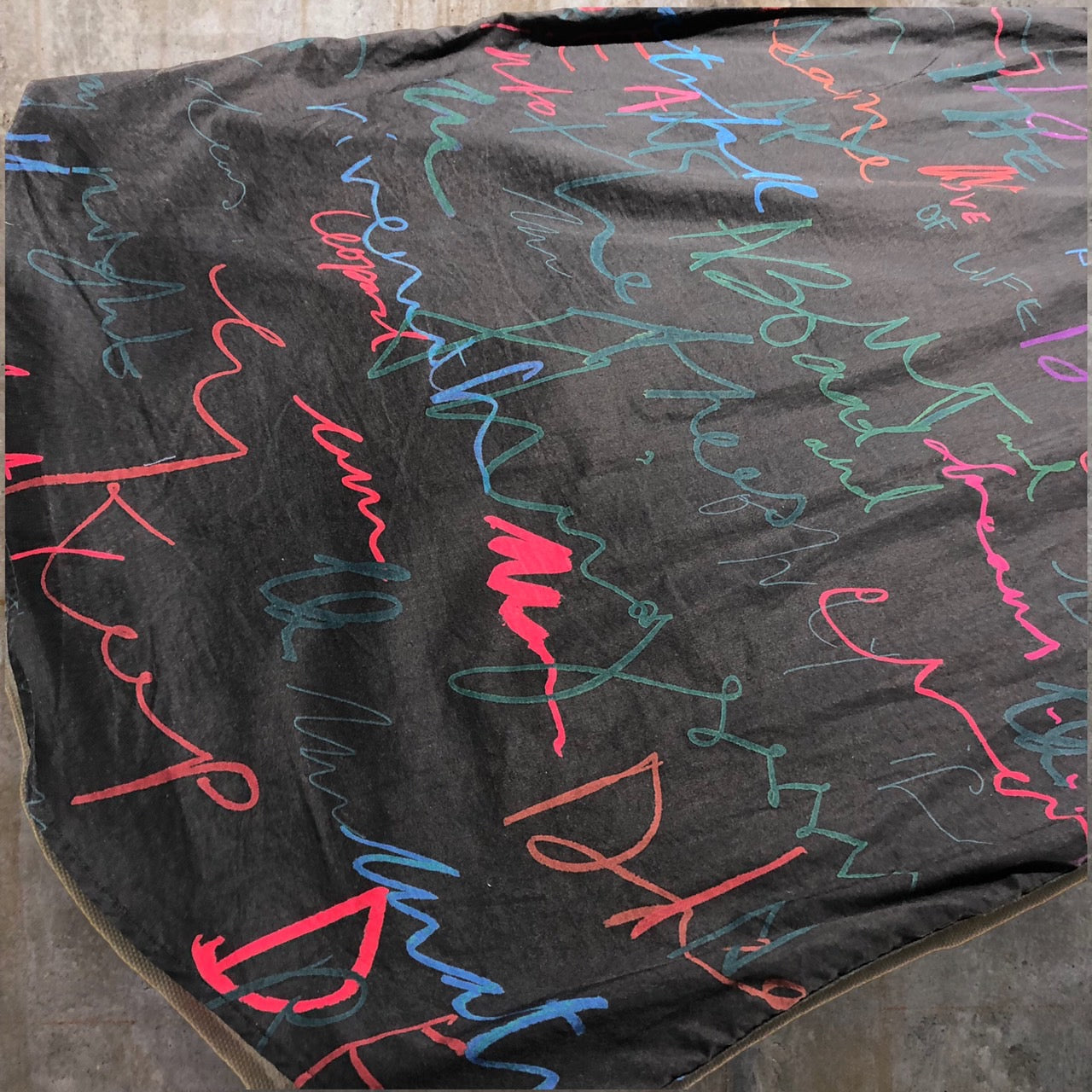 Paul Smith(ポールスミス) 18AWメッセージプリントシャツ PF-WR-31954 L ブラック コレクションライン