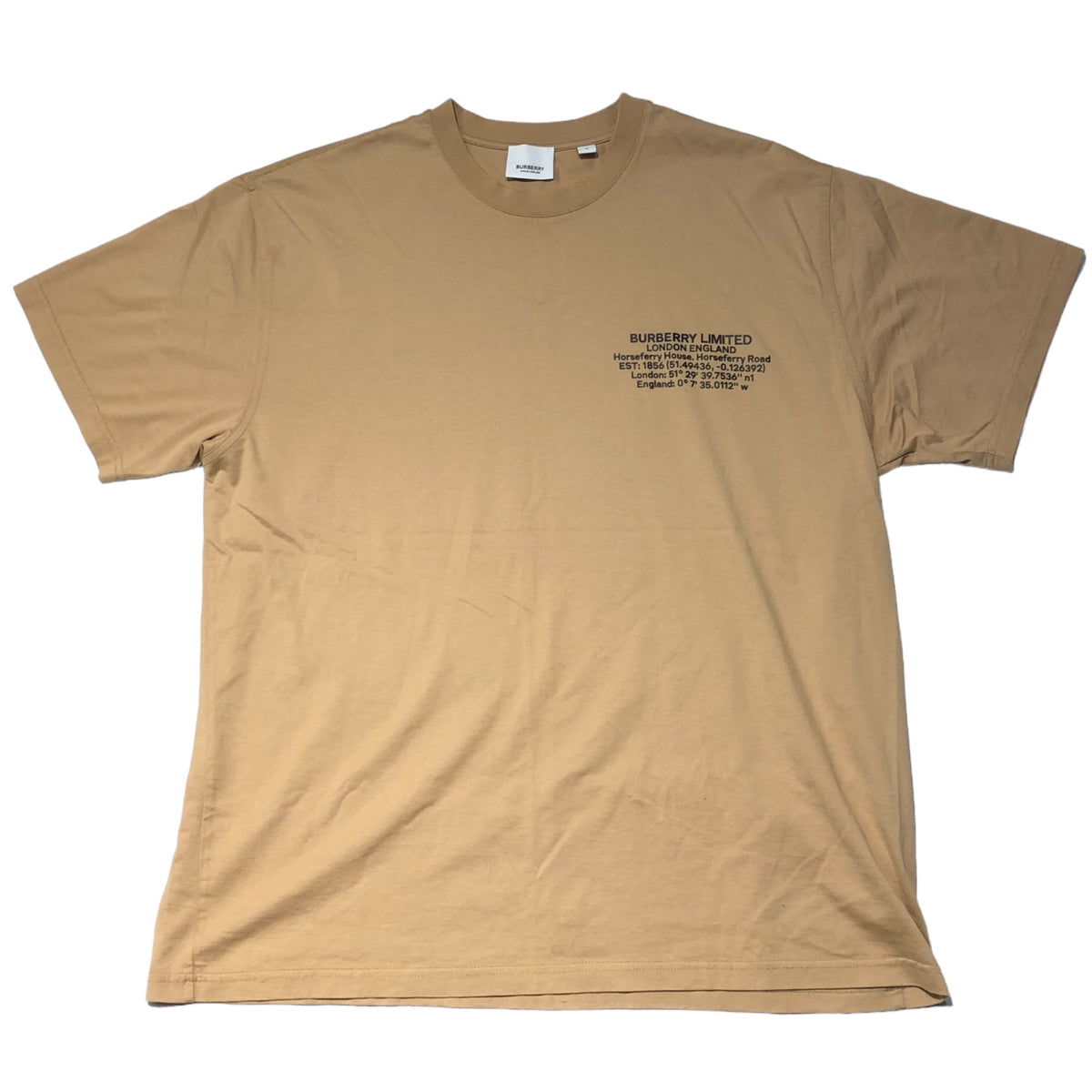 BURBERRY(バーバリー) Location Print Cotton Oversized T-shirt 