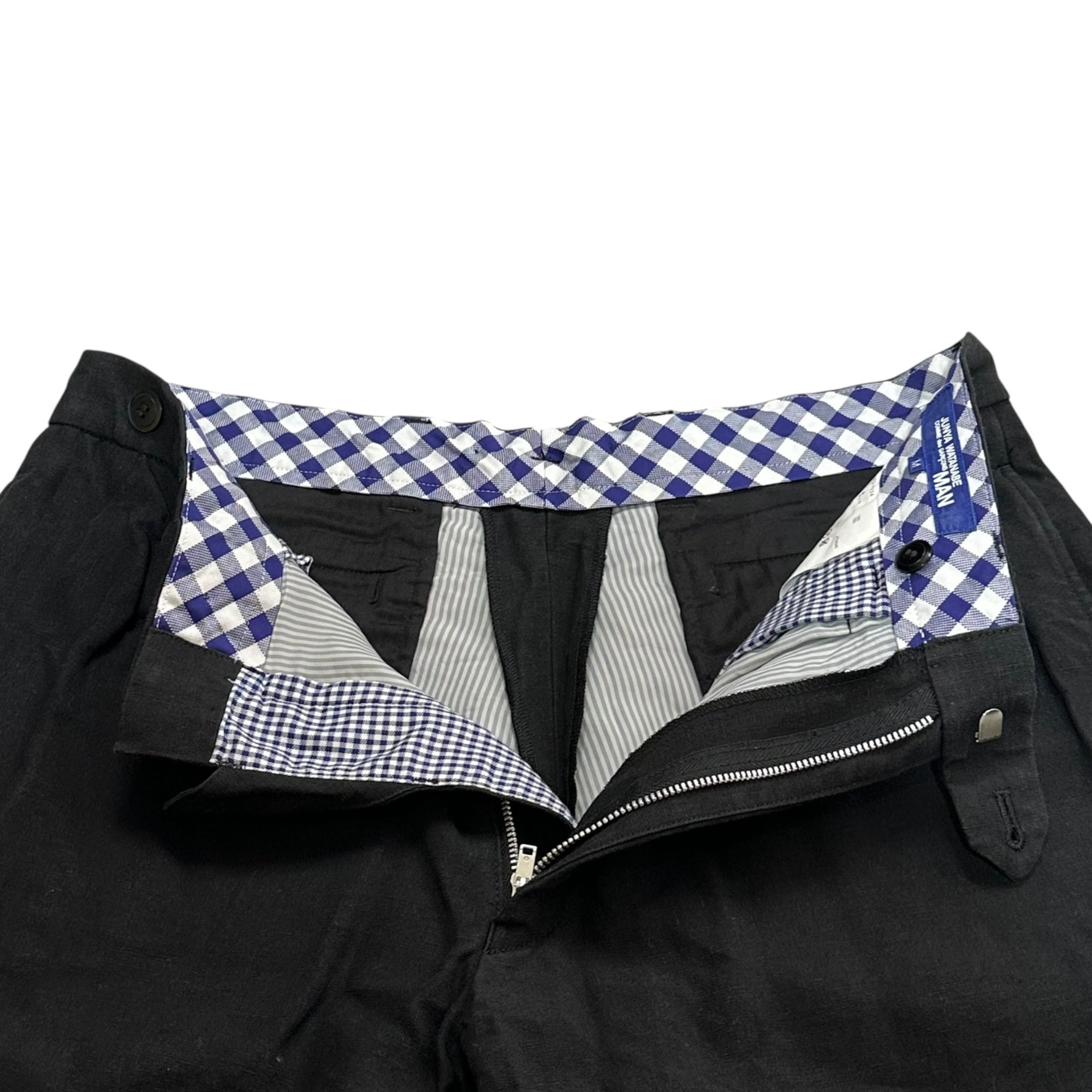 COMME des GARCONS JUNYA WATANABE MAN(コムデギャルソンジュンヤワタナベマン) 21SS 2-tuck 6'' length linen pants 2タック 6分丈 リネン パンツ WG-P034 M フラック AD2020 ハーフ ショート ショーツ