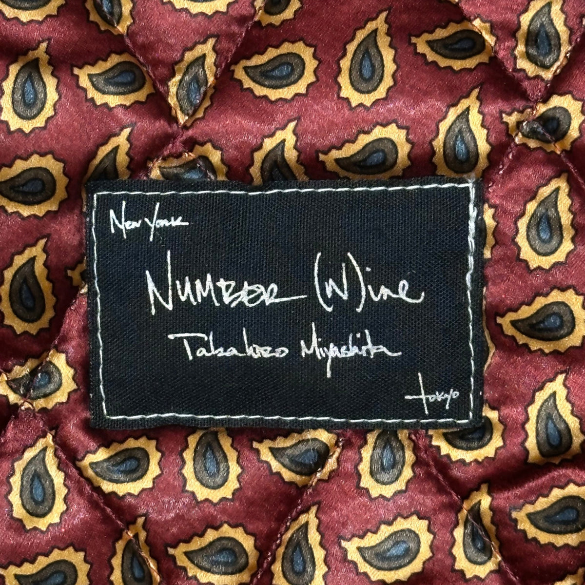 NUMBER (N)INE(ナンバーナイン) Wool Body Flight Cap ウール ボディ フライト キャップ L ネイビー