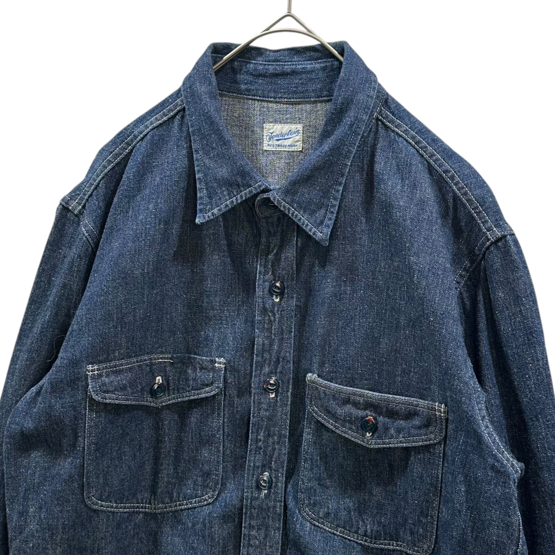 TENDERLOIN(テンダーロイン) T-DENIM WORK SHT デニム ワーク シャツ S インディゴ