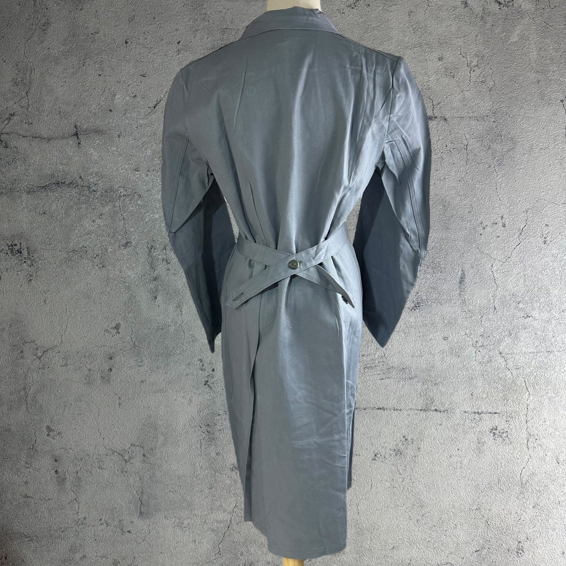 GERMANY MILITARY(ドイツ軍) 70’s Vintage medical dress coat ヴィンテージ メディカル ワンピース 38(S程度) グレー 70年代 EURO M デッドストック コート