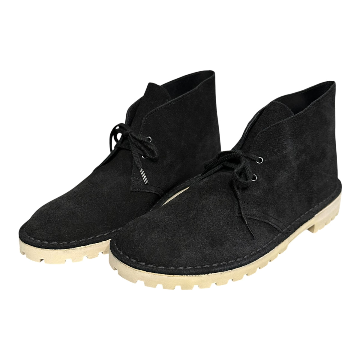 clarks(クラークス) DESERT TROOPER デザート ブーツ スウェード レザー 13292 8 1/2(約26.5cm) ブラック チャッカー