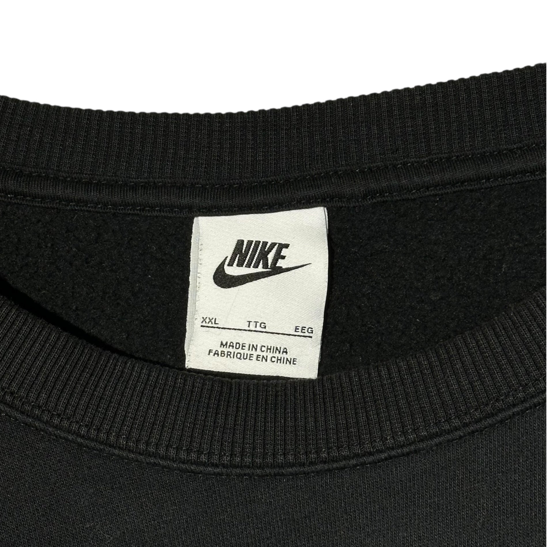 NIKE(ナイキ) AS W NSW PHNX FLC OS CREW スウッシュ ロゴ クルーネック スウェット DQ5734-010 2XL ブラック