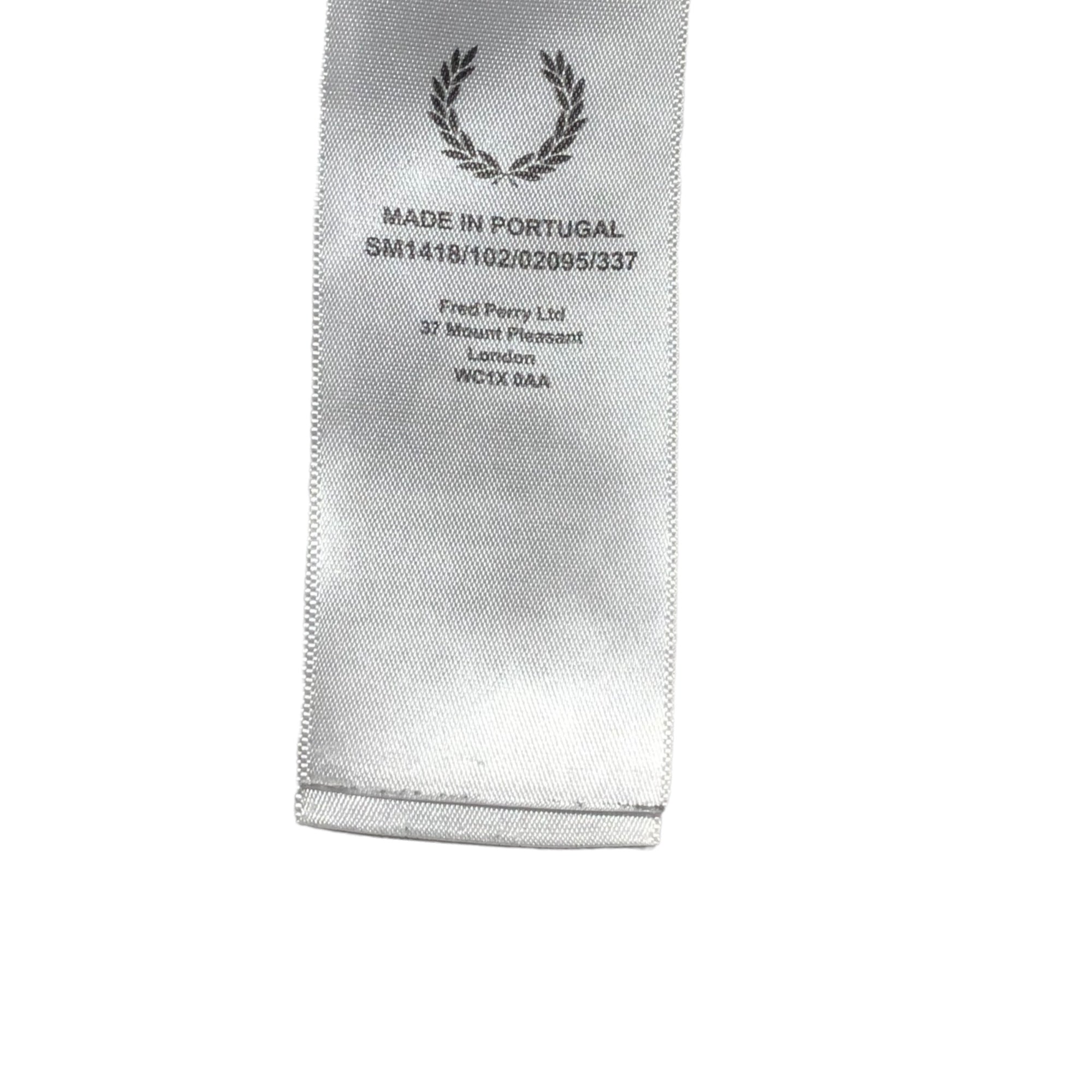 RAF SIMONS×FRED PERRY(ラフシモンズ×フレッドペリー) Denim pocket logo patch T-shirt デニム ポケット ロゴ ワッペン 半袖 Tシャツ SM1418 36(S程度) ブラック