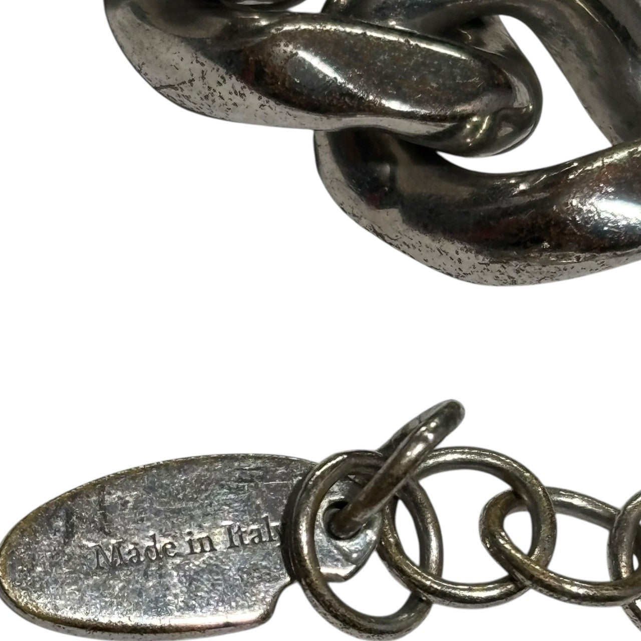 Off-White(オフホワイト) Arrow Chain Necklace With Strass アロー チェーン ネックレス ラインストーン OMOB15BF24MET0017272 シルバー 喜平