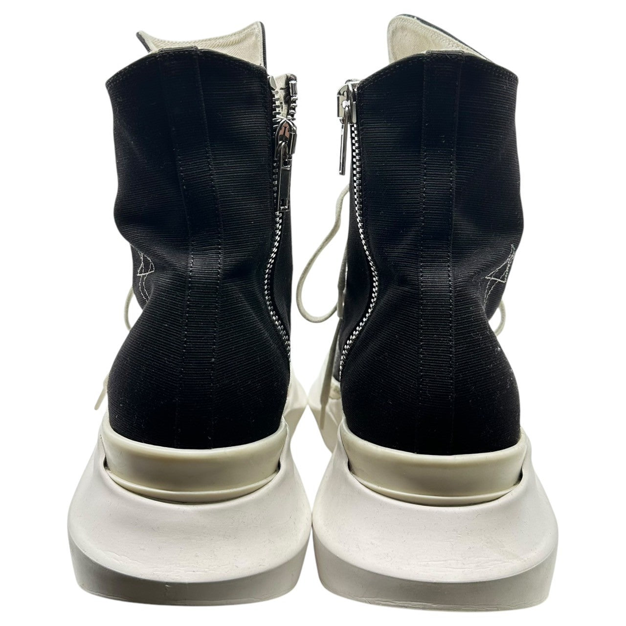 DRKSHDW(ダークシャドウ) ABSTRACT スター刺繍 アブストラクト ハイカット スニーカー DU01D1840 CBEM9 44(29cm程度) ブラック×ホワイト 箱付 Rick Owens リック オウエンス