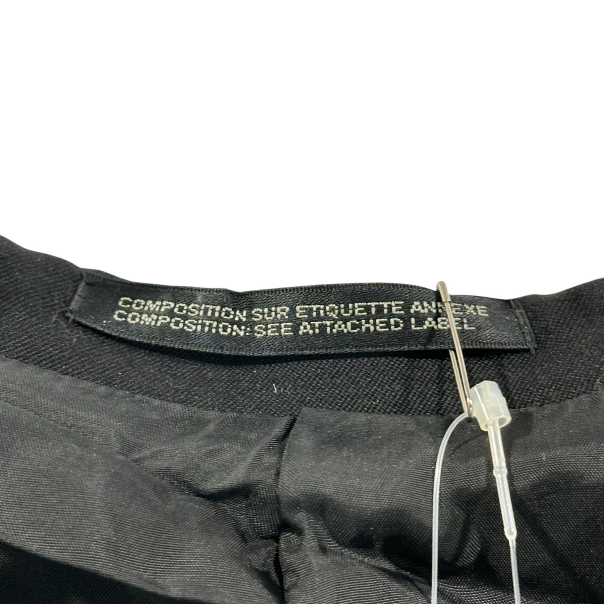 YOHJI YAMAMOTO(ヨウジヤマモト) 19AW Wool Gabardine Big-Collared Belted Coat ウール ギャバジン ビッグカラー ベルト コート FD-C01-100 2(M程度) ブラック
