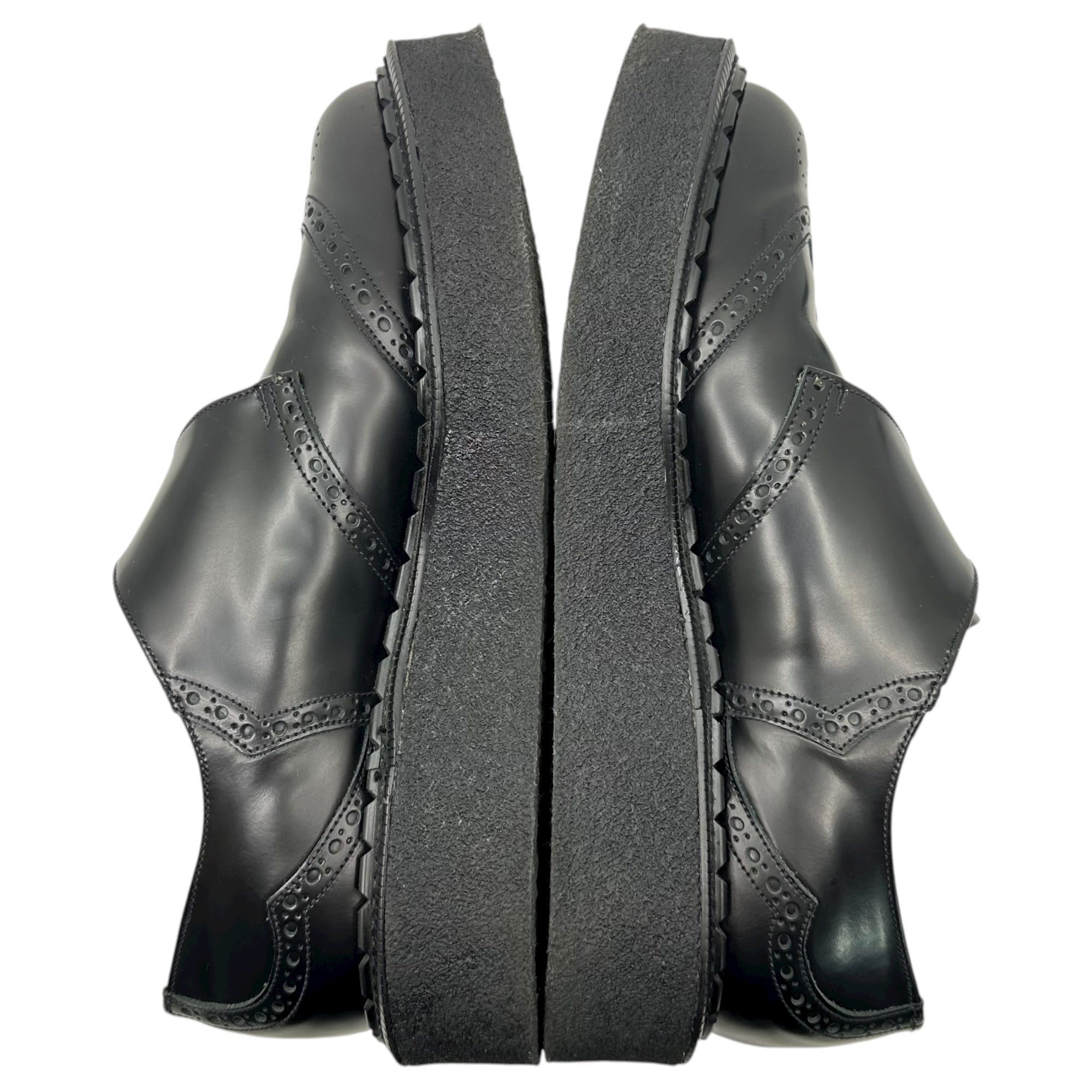 COMME des GARCONS HOMME PLUS × GEORGE COX(コムデギャルソンオムプリュス × ジョージコックス) 24AW Brogue Monk SHOES コムデギャルソンオムプリュス ジョージコックス モンクストラップシューズ ラバーソール 15491 UK9(28.0cm程度) ブラック