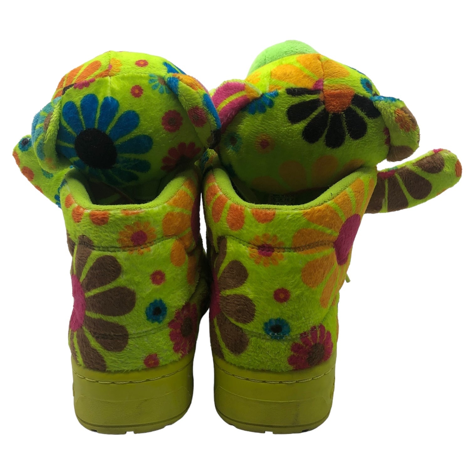 Jeremy Scott×adidas(ジェレミースコットアディダス) BEAR FLOWER POWER ベア フラワー パワー G61076 25.5cm ライトグリーン ハイカット スニーカー クマ