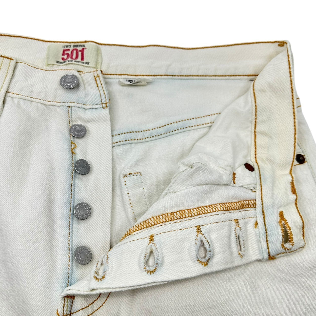 Levi's(リーバイス) old white denim pants オールド ホワイト デニム パンツ WPL423 W32 ホワイト ハイチ製