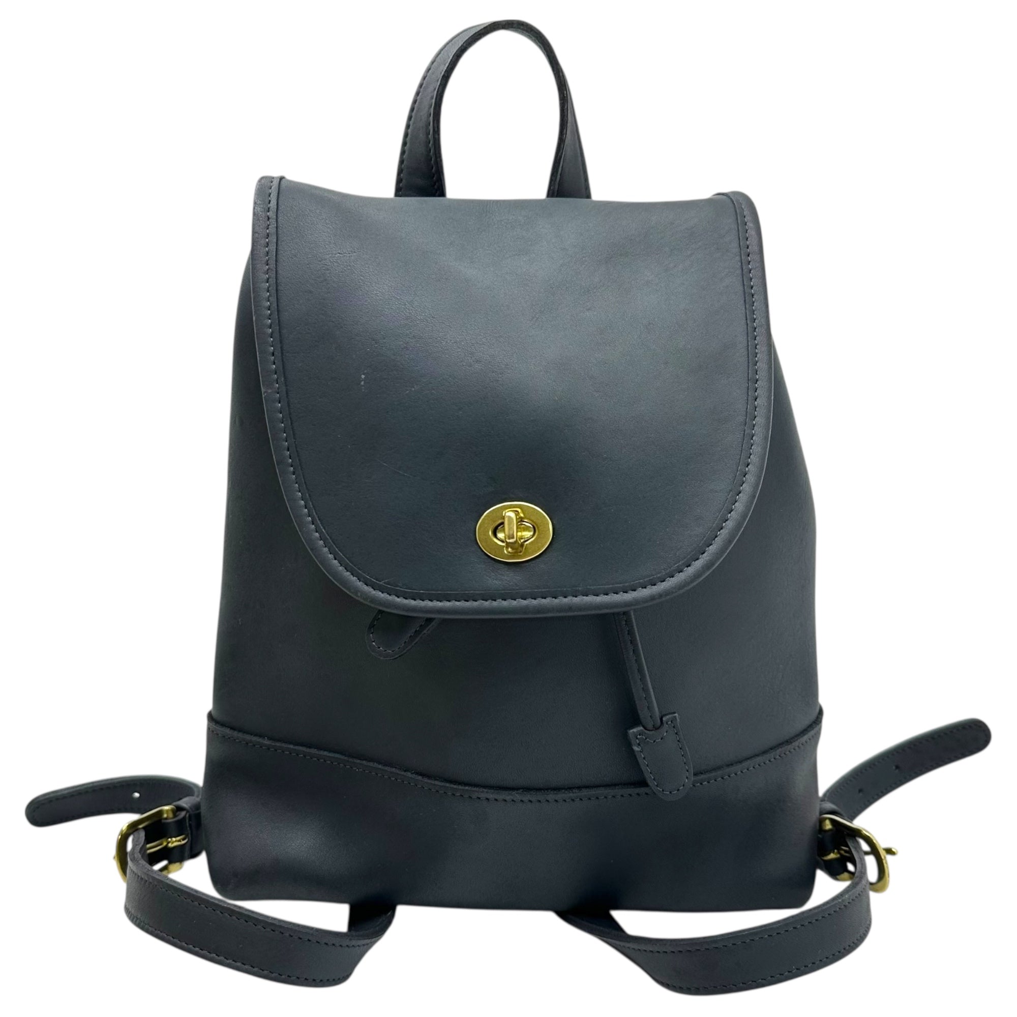 OLD COACH(オールドコーチ) Leather backpack レザー リュック 9791 ダークネイビー