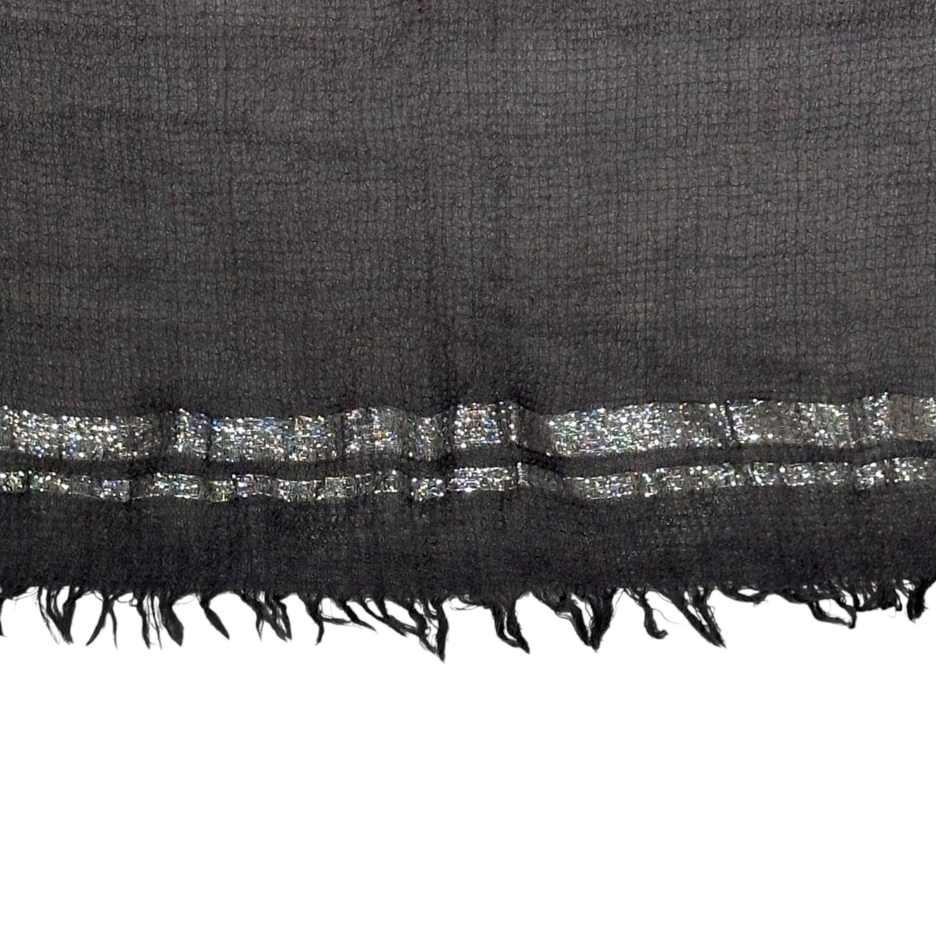 tricot COMME des GARCONS(トリココムデギャルソン) Silver Line Waffle Wool Stole シルバー ライン ワッフル ウール ストール TP-K401 グレー×シルバー マフラー