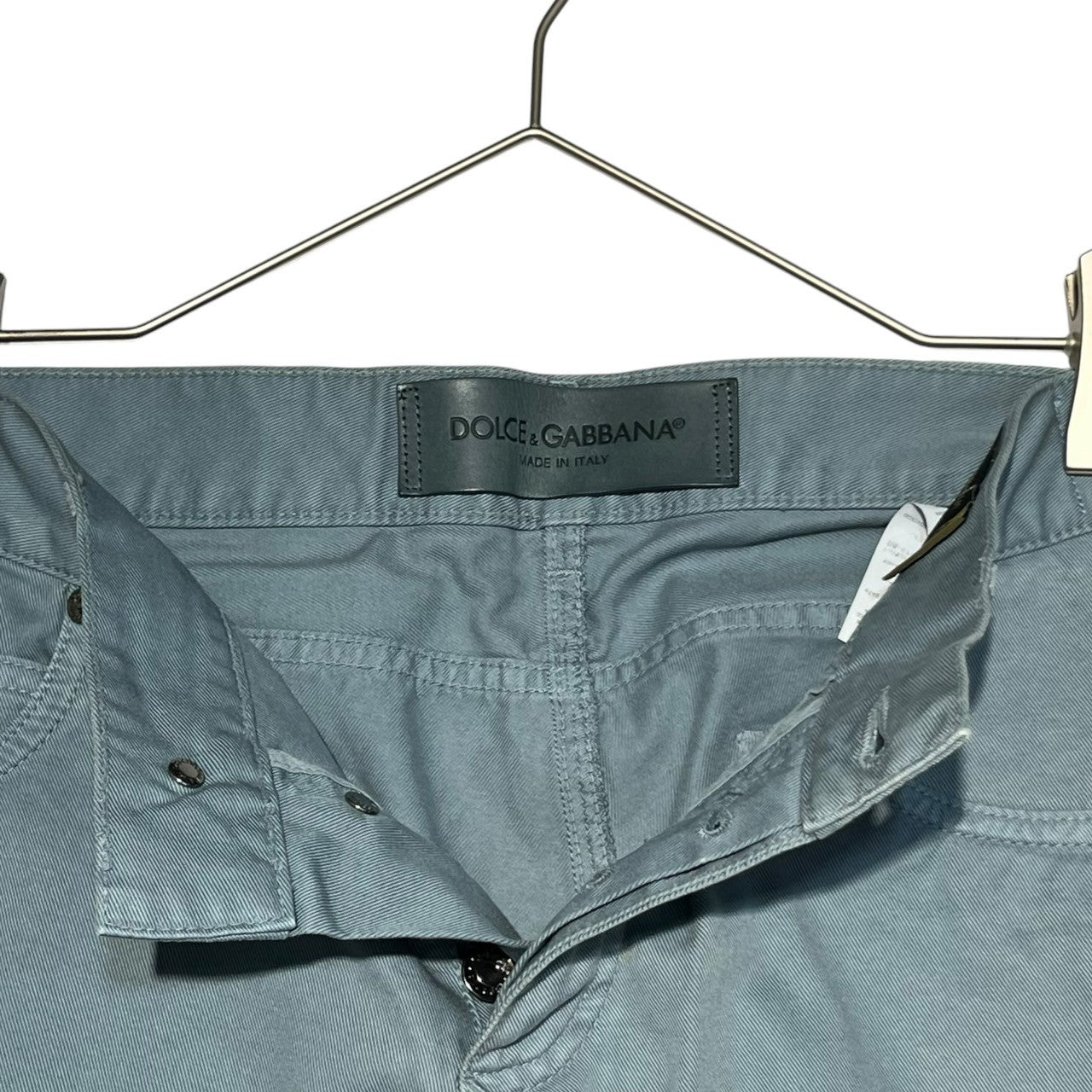 DOLCE&GABBANA(ドルチェ&ガッバーナドルガバ) blue color denim pants ブルー カラー デニム パンツ 48 スカイブルー