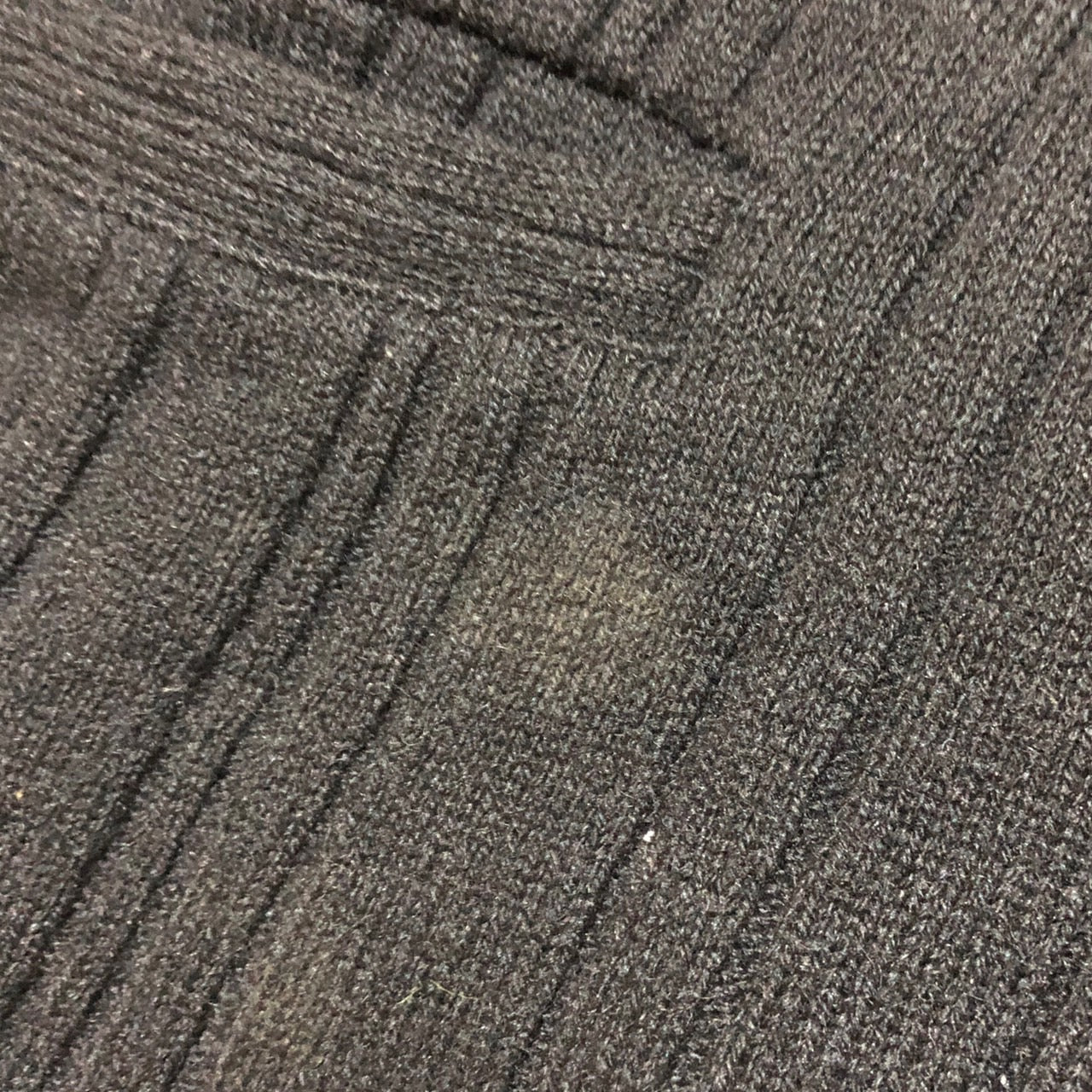 COMME des GARCONS HOMME(コムデギャルソンオム) 90's Vertical rib wool nylon knit cardigan/縦リブウールナイロンニットカーディガン/90年代/ヴィンテージ HT-070290 SIZE FREE ブラック AD1998 田中オム