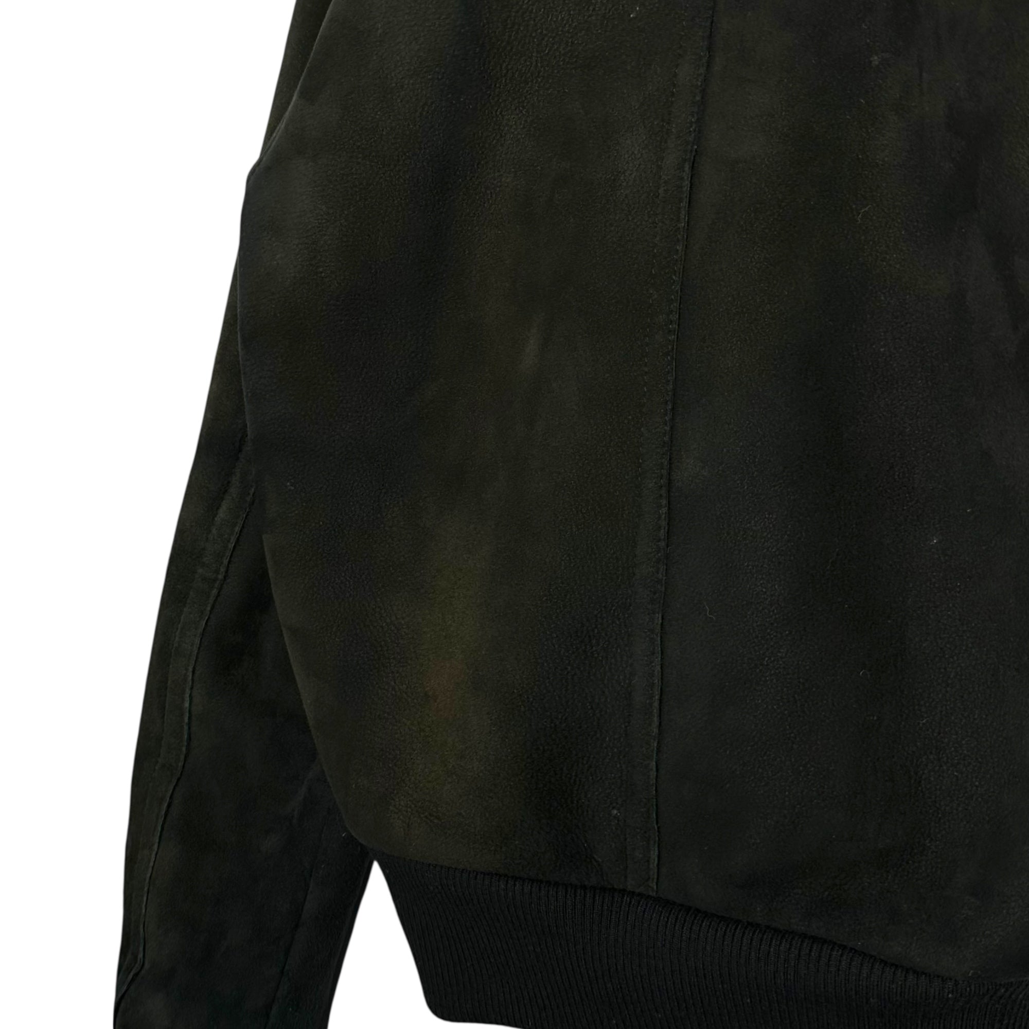 DOLCE&GABBANA(ドルチェ&ガッバーナドルガバ) Mouton Zip-Up Hoodie ムートン ジップ アップ パーカー 表記無(XS程度) ブラック ジャケット
